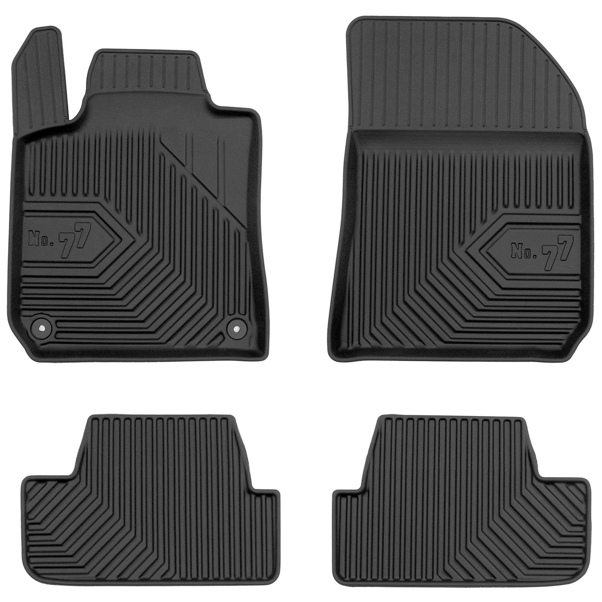 MOTOS Alfombrillas de Goma para Peugeot 308 II 2013-2021 Mejore la Comodidad de Sus Viajes con la Alfombra Antideslizante Car No.77- Alfombrillas de Coche para Varias Estaciones