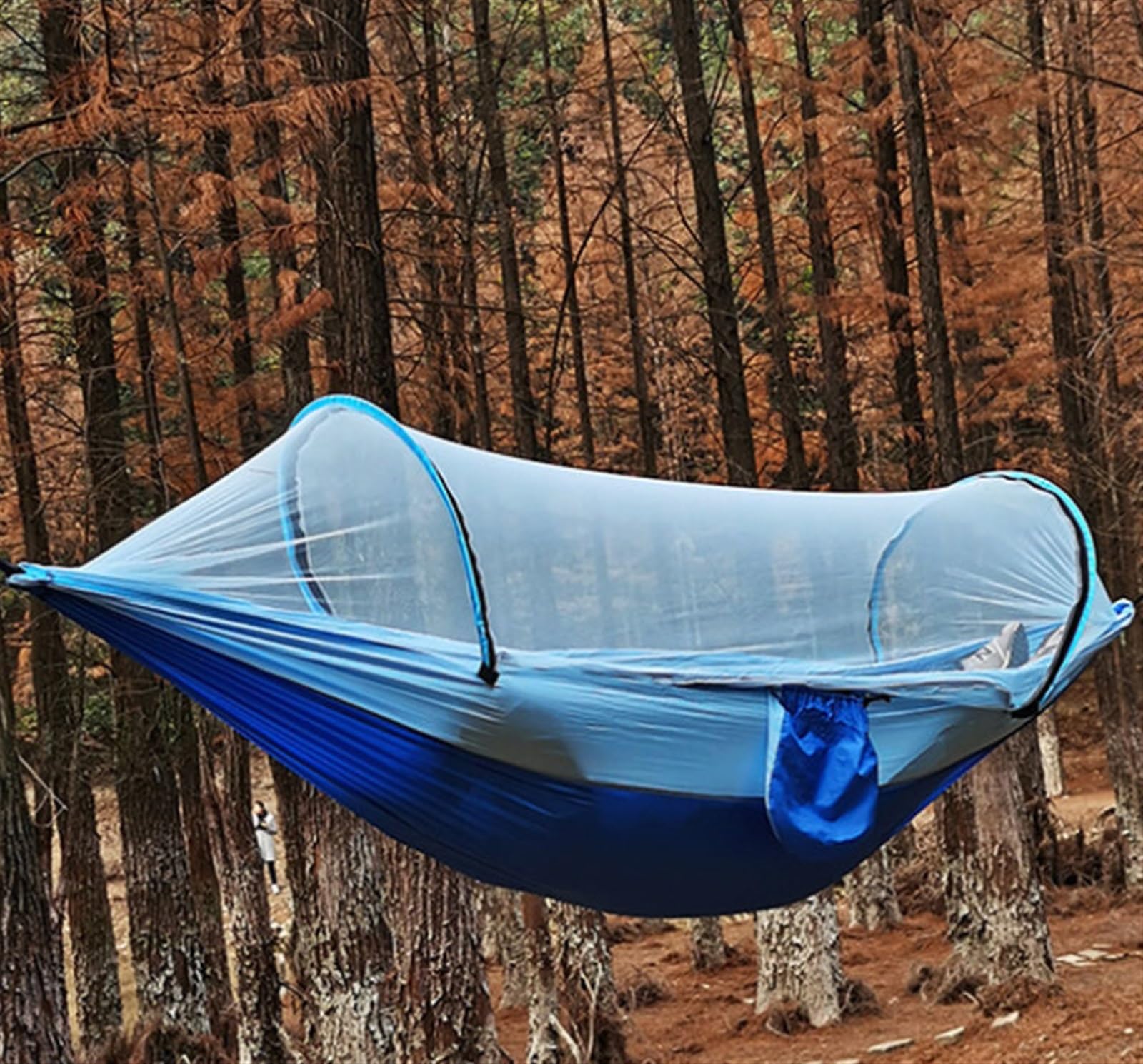 Hängematte - Hammock für Outdoor, Tragbare Hängematten Mit Moskitonetz, Unverzichtbare Campingausrüstung Für Reisen, Wandern, Rucksackreisen, Strand, Terrasse Trekking Set
