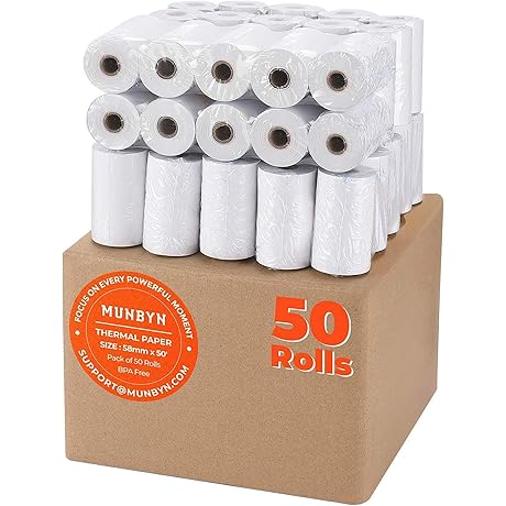 MUNBYN Premium Thermal Paper for Credit Card Machines