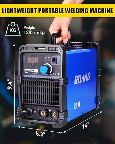 Miniatura 3 de RILAND Soldador MIG 110V Soldador de núcleo de flujo MIGStick 2 en 1 Máquina de soldadura sin gas IGBT DC Inverter Máquina de soldadura para