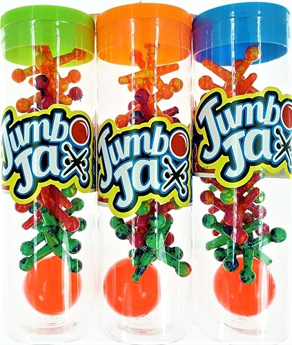 Miniatura 2 de JA-RU Jumbo Jax Toy Set (paquete de 3) Juego de gatos de goma suave con pelota  Juegos clásicos antiguos para niños  Juguetes de los años 90,