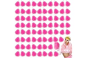 Sparkling Pink Pom Poms: The Quintessential Cheerleading Companion for Kids and Adults