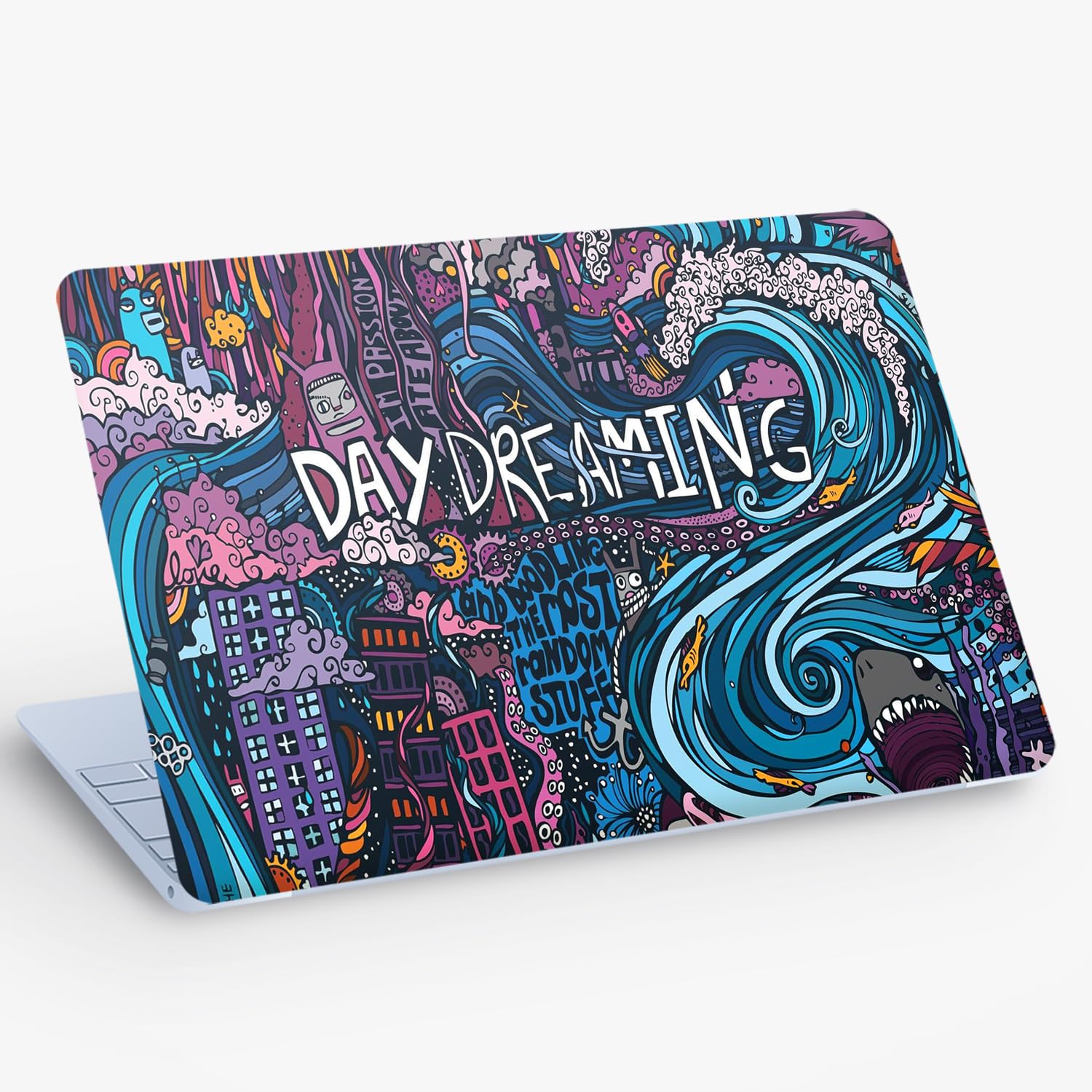 Lazylix Laptop Skin Bubble-Free UHD Quality Sticker for Laptops Upto 15.6" Compatible with Apple/Dell/HP/Lenovo/Acer/Asus/Sony (Dustproof|Waterproof|Scratchproof|Reusable) - Daydreaming Abstract (B0CTYFJPRB) Amazon Price History, Amazon Price Tracker