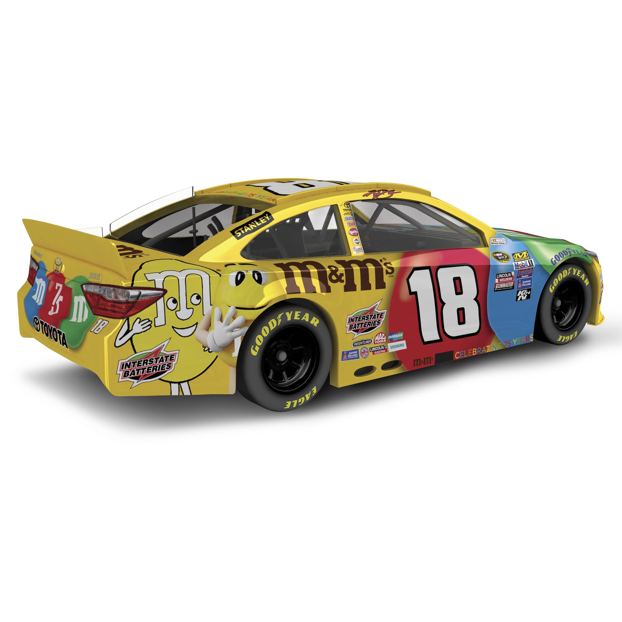 ミニカー Lionel Racing 2016 Race Winner #18 M&M's Lionel Racing Kyle Busch 18 M & M's 2016 Toyota Camry NASCAR