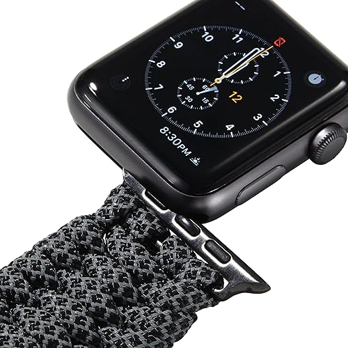 Miniatura 7 de Savior Survival Gear - Correa de repuesto para Apple Watch de 1.6542 mm, hecha de 550 cuerda de paracaídas con grillete ajustable de acero