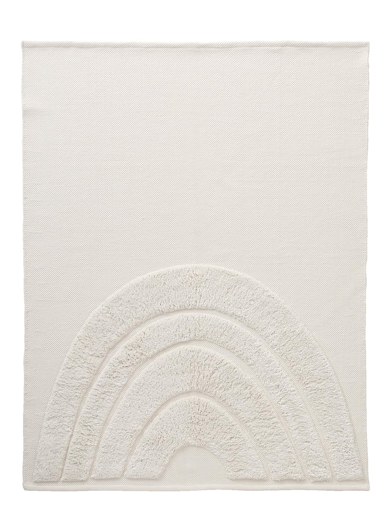 VERTBAUDET Tapis Rectangle Relief Arc-en-Ciel Viscose écru TU