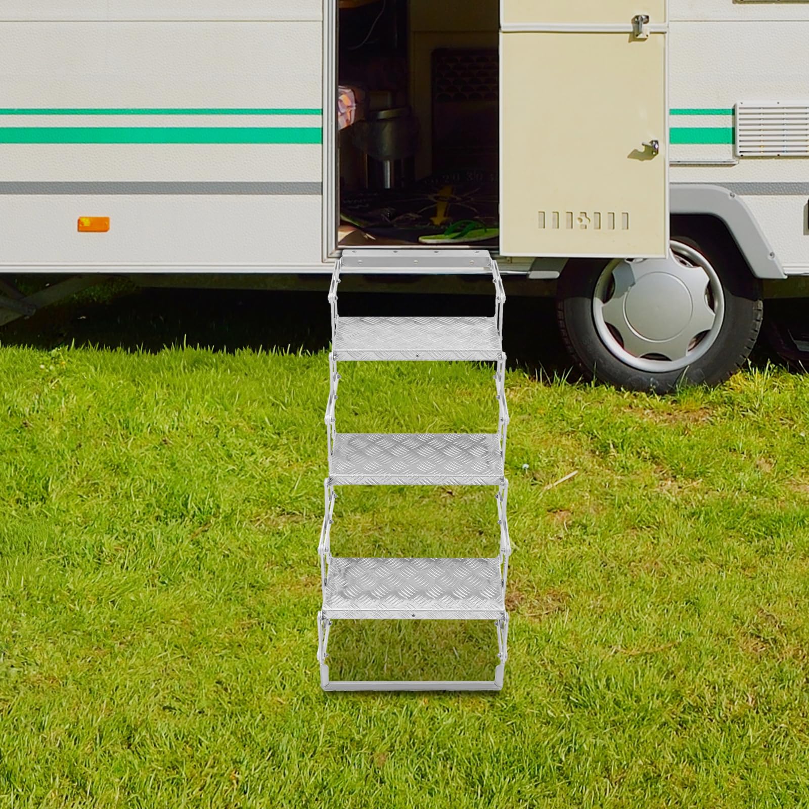 Aluminium-Scherentreppe 3 Stufen tragbare Geeignet für Wohnmobile