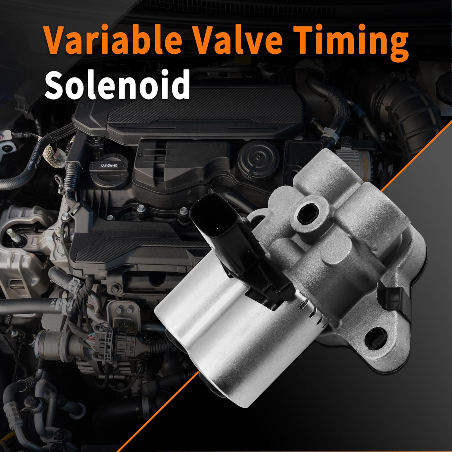 Engine Variable Timing Oil Control Valve VVT Solenoid Compatible with Chevrolet Malibu Impala 2.5L 2014-2015, Replace# 12633613 19419980 916-806 918-806