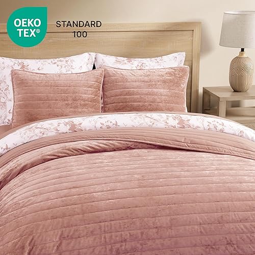 Miniatura 94 de WRENSONGE - Juego de edredón blanco tamaño queen de 3 piezas, colcha ligera para todas las estaciones del verano, juego de ropa de cama suave con 2