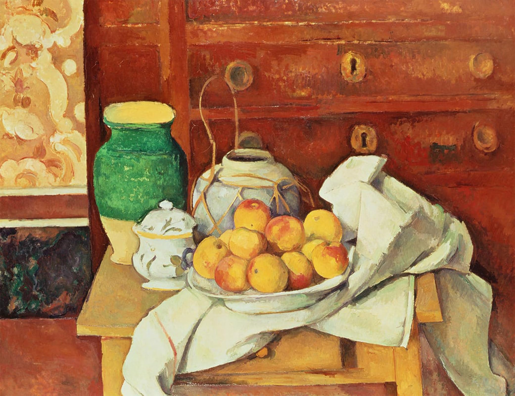 Affiche Cézanne Nature morte à la commode pour habiller un grand mur