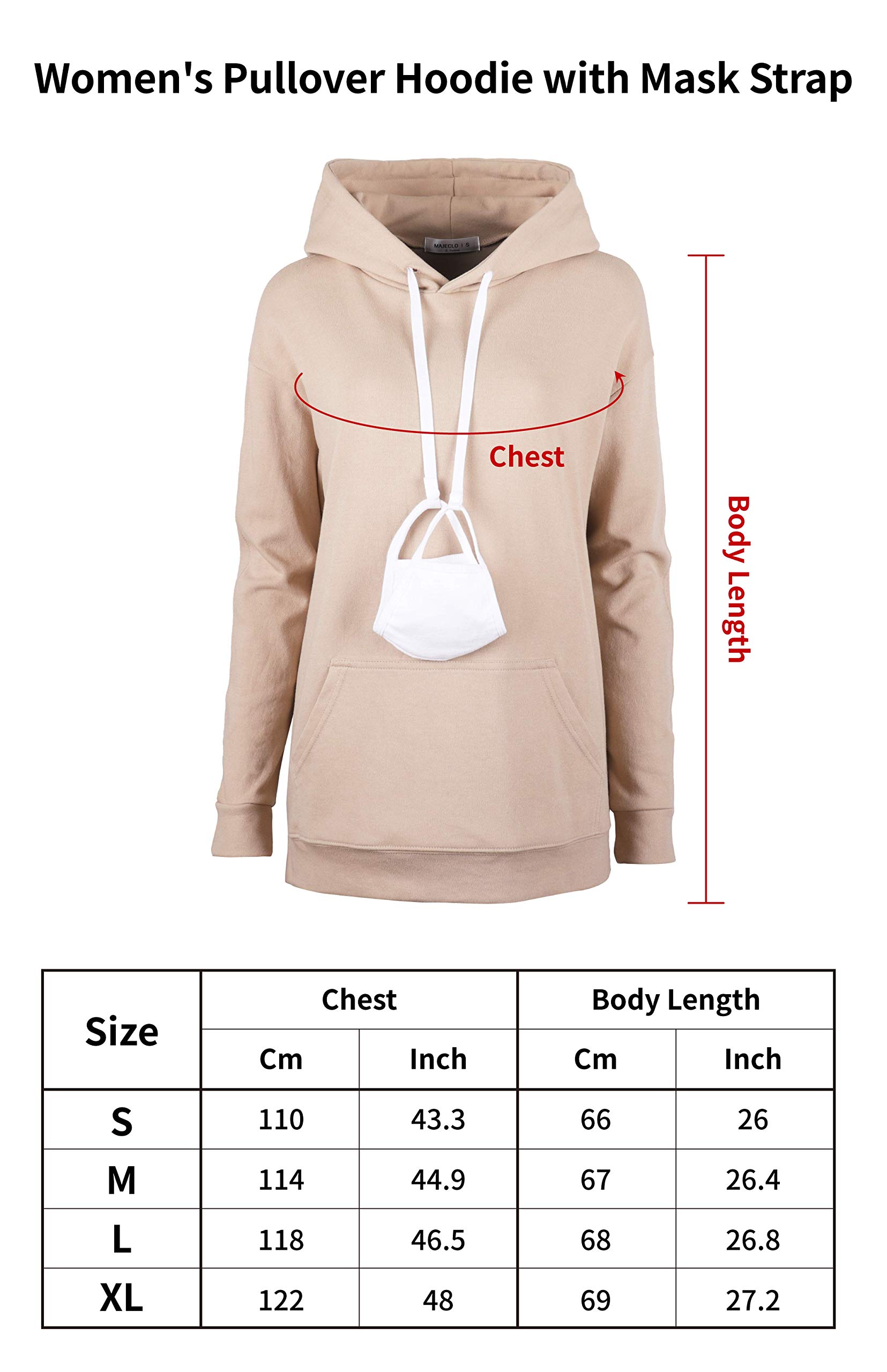 Casual Sweatshirt à Capuche Femme (Lot de 1)