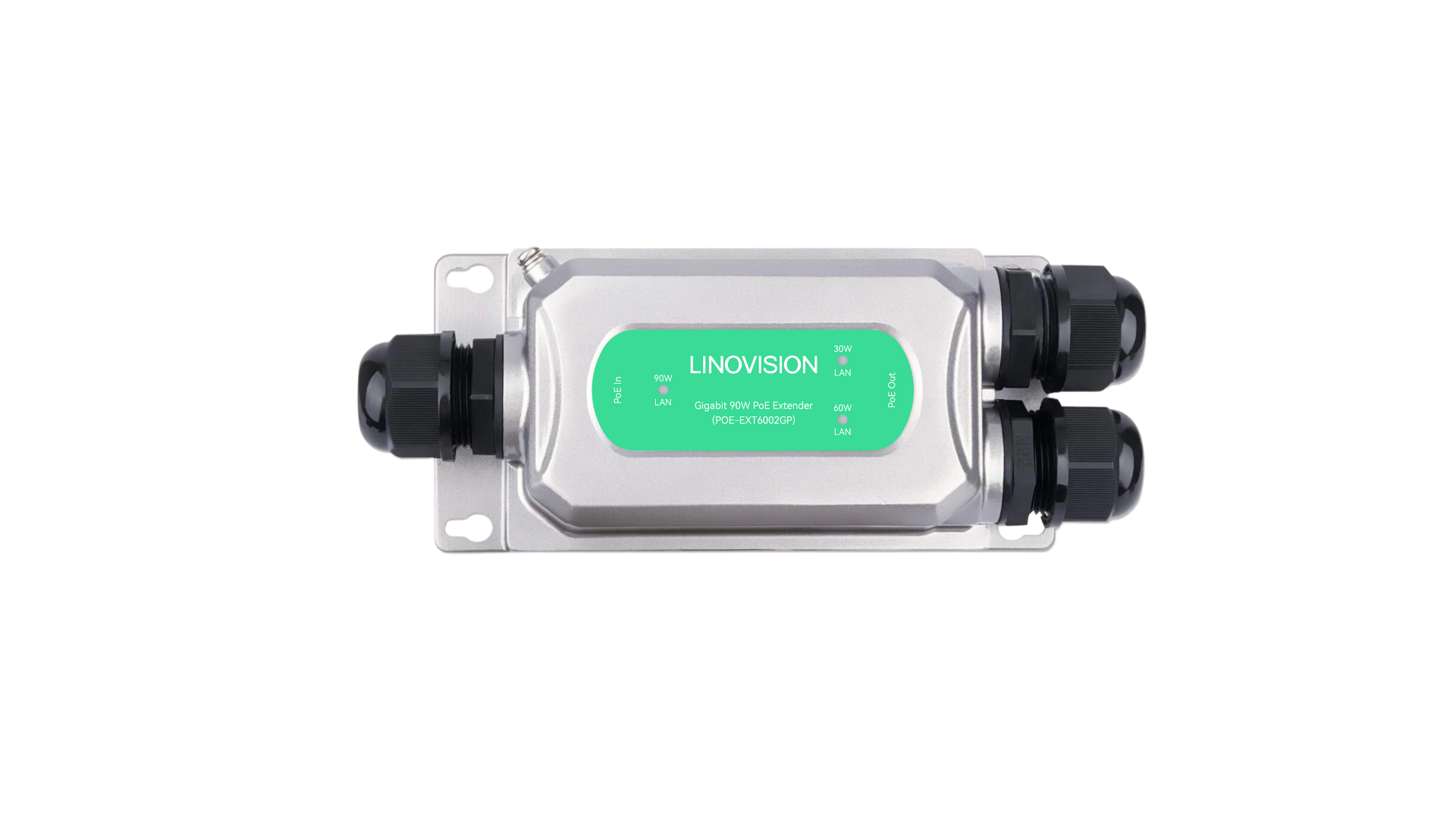 LINOVISION Gigabit 90W Passieve POE Injector, Single Port PoE Injector, 10/100/1000Mbps Hi-POE Midspan, POE Power Injector voor PTZ-camera, VoIP-telefoon