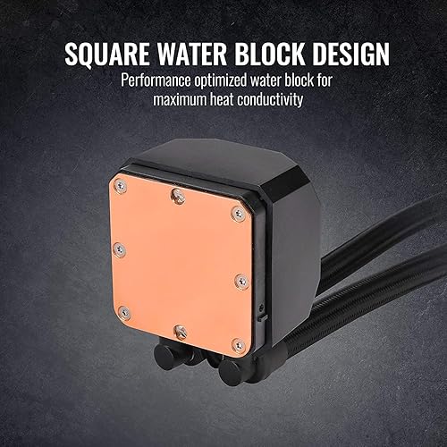 Miniatura 26 de Thermaltake TH120 ARGB Sync V2 - Enfriador líquido de CPU/Enfriamiento líquido ALO/ventilador 4.724 in*1/PWM 500 ~ 2000 RPM/Mirror Waterblock/MB