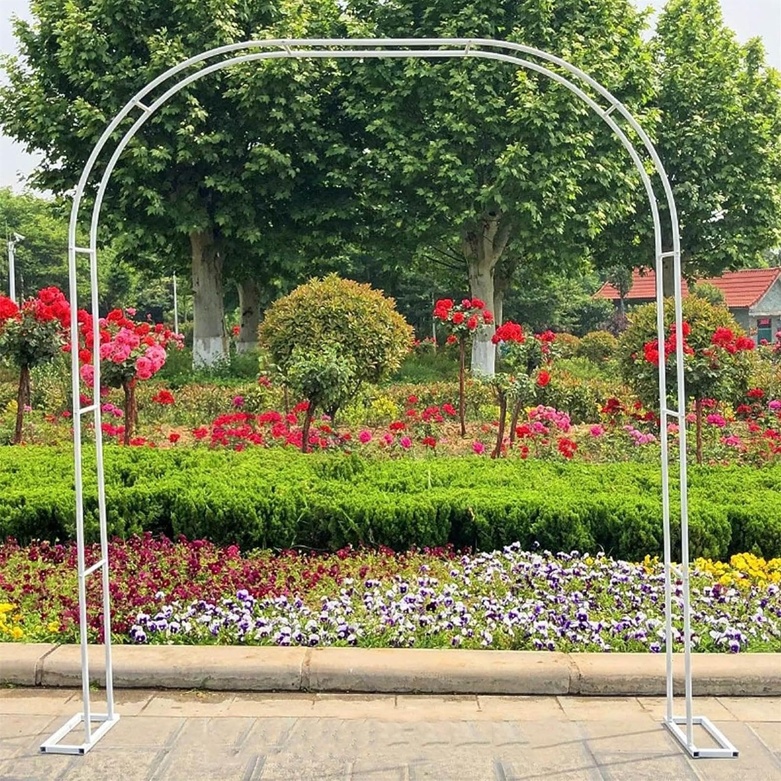 Arche de jardin treillis résistant aux intempéries structure acier