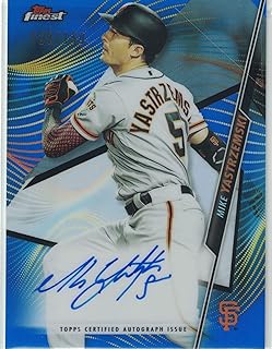 2020 Topps Finest Mike Yastrzemski Autograph Blue Refractor Card #'d /150