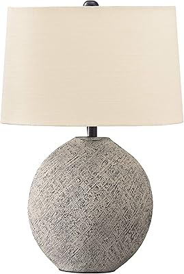 Signature Design By Ashley Mance Metal Table Lamp Telescoping Post Gray Brass Finish Amazon Com