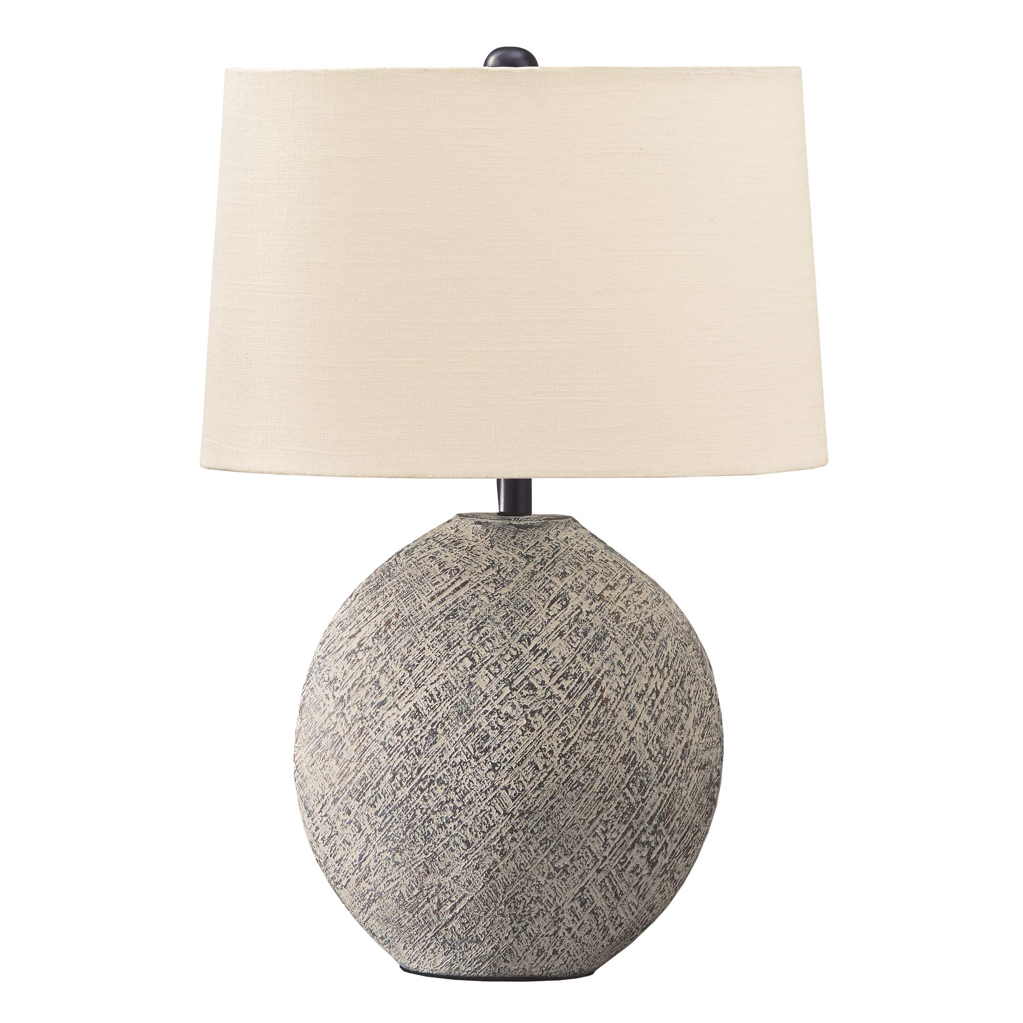 Signature Design by Ashley Harif Paper Table Lamp withTextured Base, 26", Beige