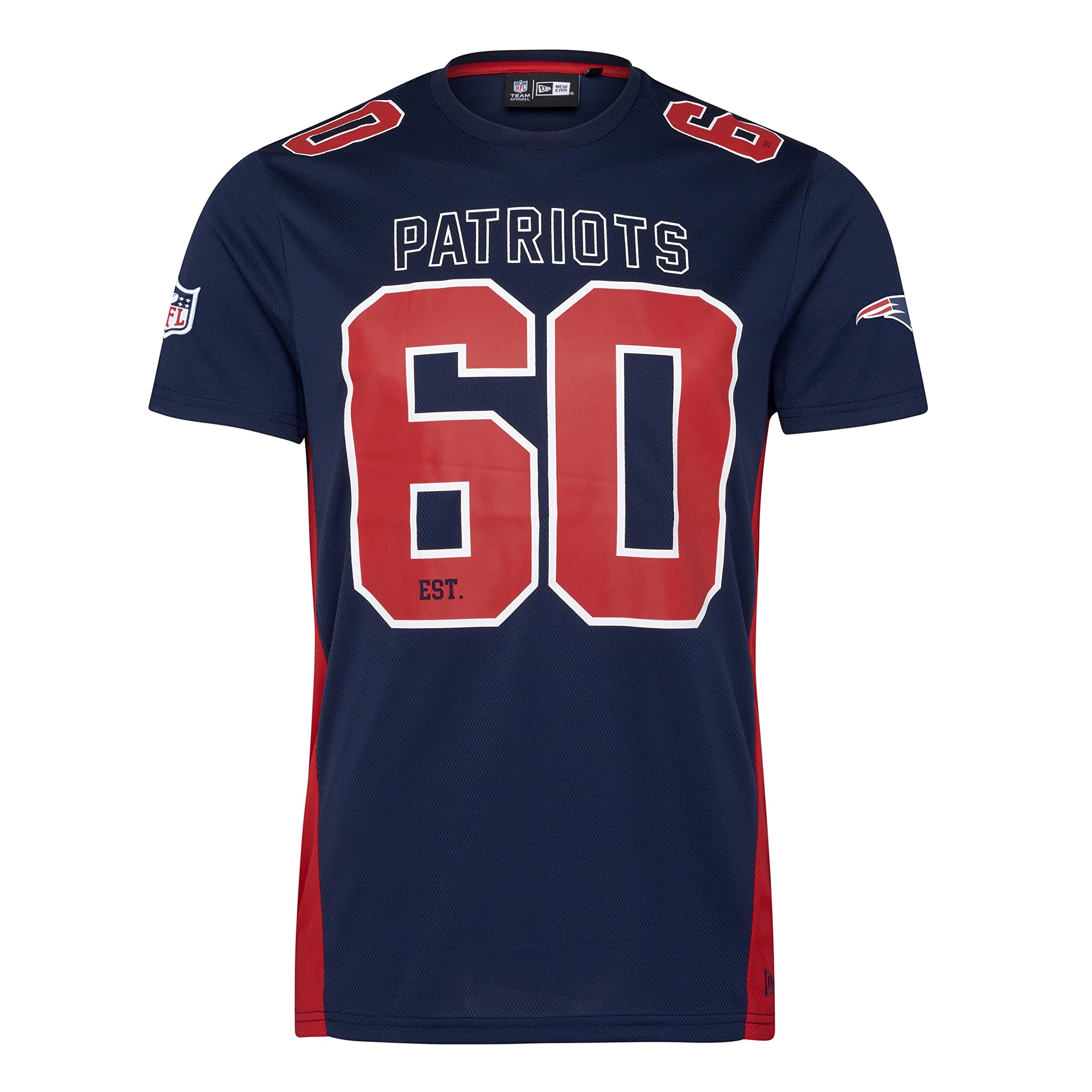New Era New England Patriots NFL Established Number Mesh Tee