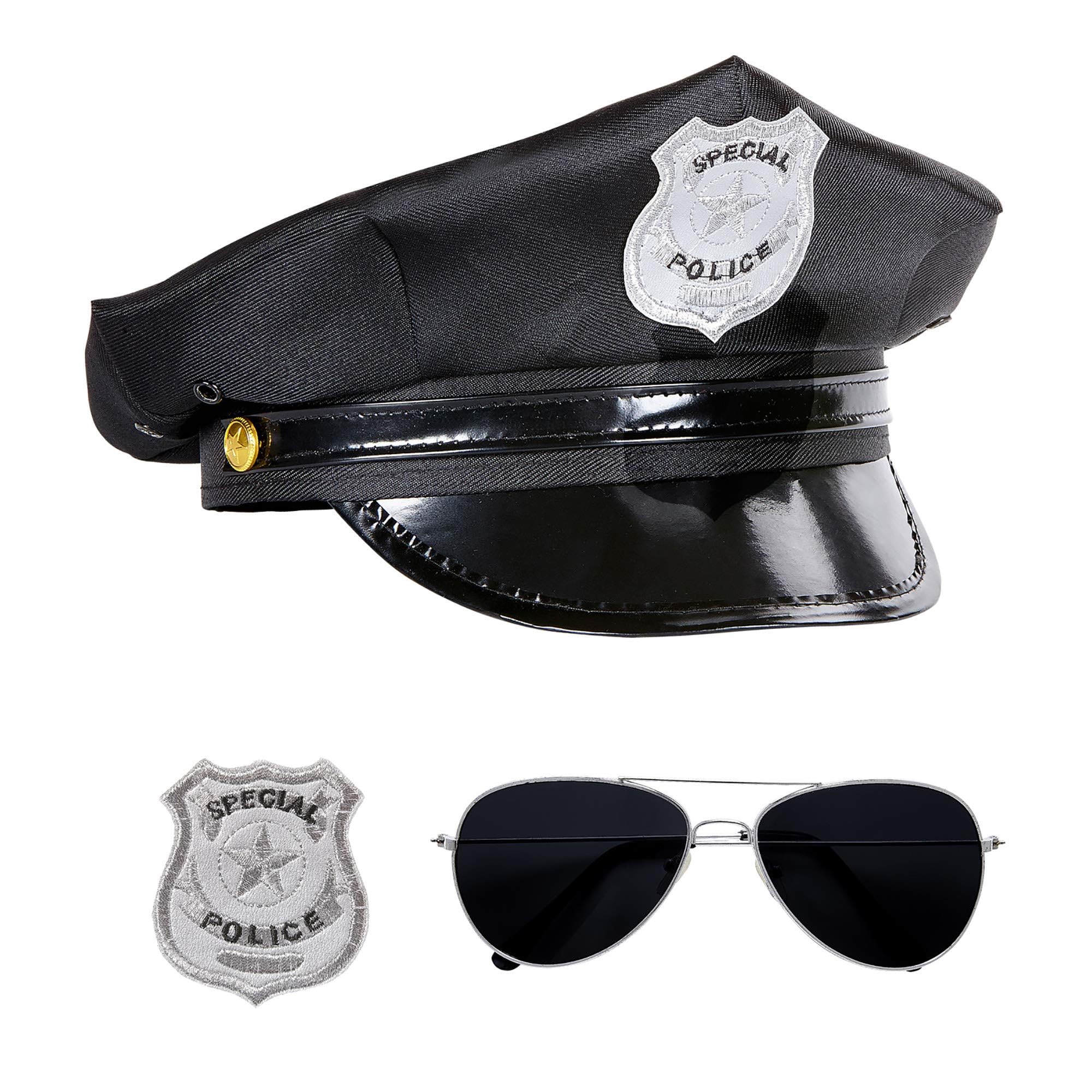 W WIDMANN MILANO Party Fashion wdm95719 ? Policeman Set, Black, One Size