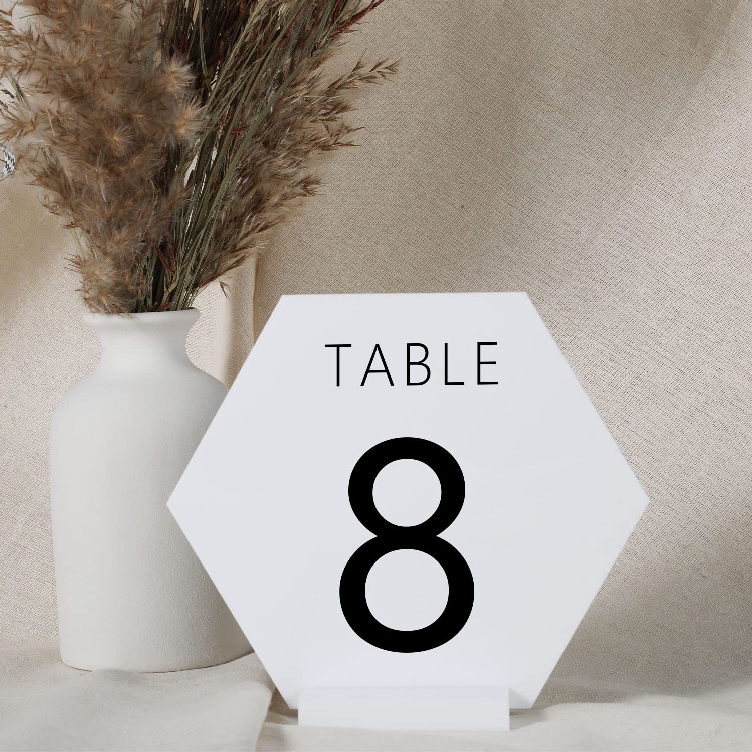 Soporte acrílico blanco de 3 pulgadas, 20