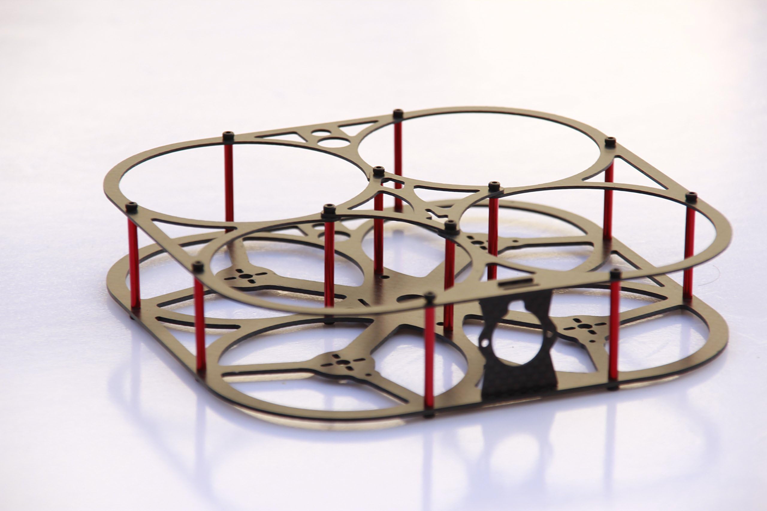 Lapdrone LP110 V2 110mm Prop Guard Multicopter Micro FPV Quadcopter Drone 3K Full Carbon Fiber Frame Kit Propeller Protector Pure Carbon Fiber RC Indoor Mini quad Beginner Novice Practice Racing Drone