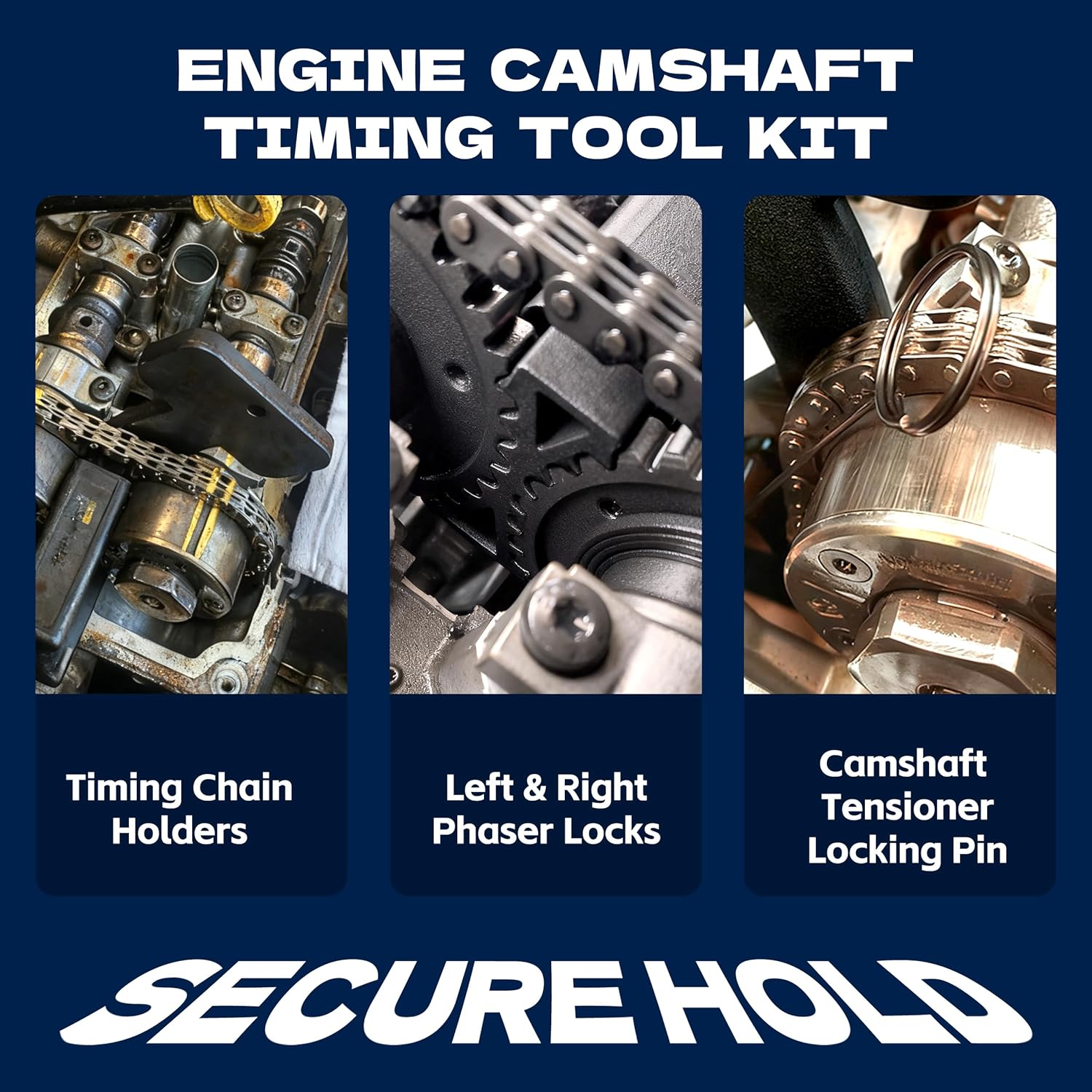 KJE Camshaft Phaser Timing Chain Tool, Camshaft Holding Tool Compatible with Most 2011 to 2019 VM Chrysler Dodge Jeep 3.6L Pentastar Engine Replace 10200A 10202 10369 10198A 2025200090