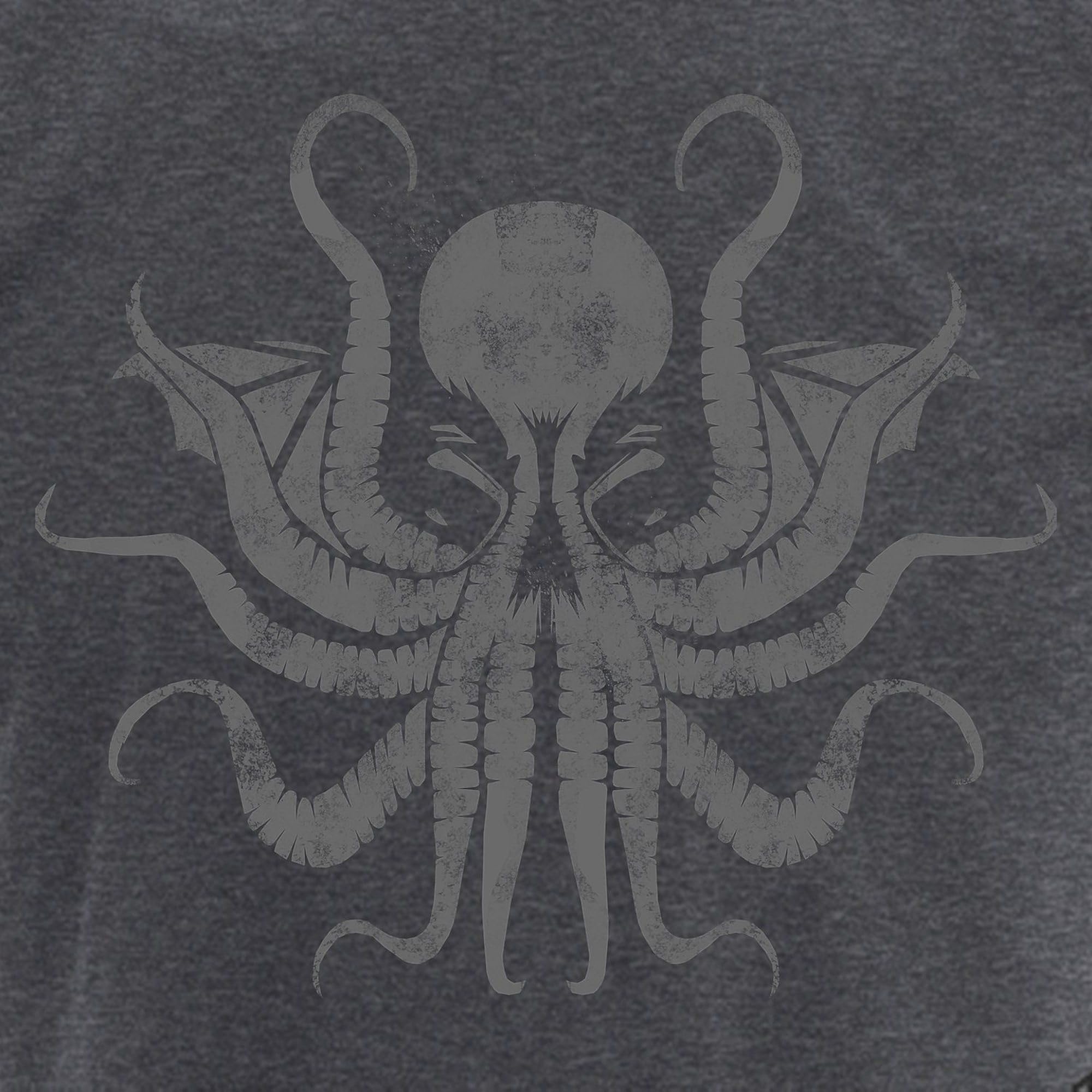 CafePress Cthulhu Men's Charcoal Pajamas Men's Charcoal Novelty Pajamas: Medium With Checker Pant