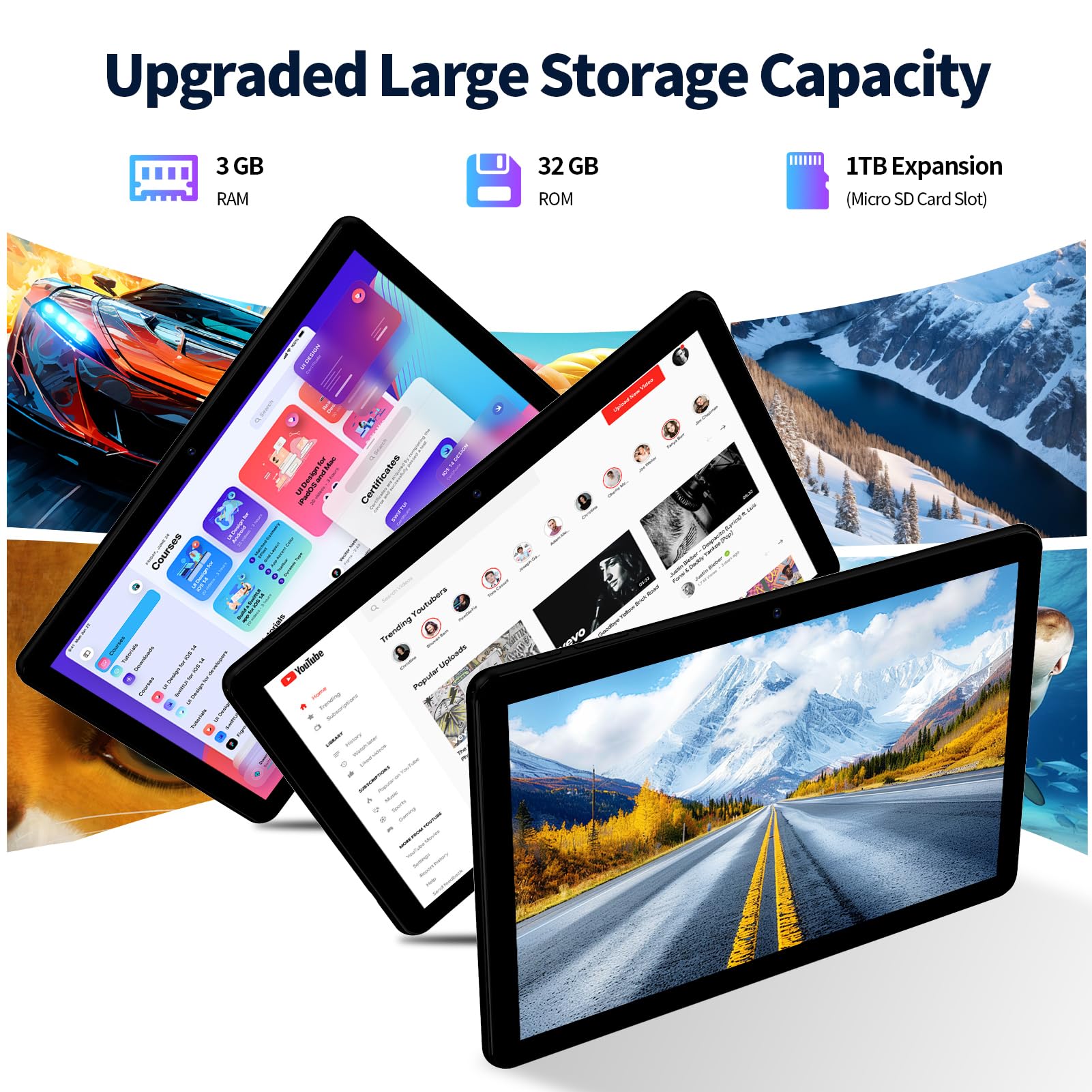 PRITOM Tablets TAB 10 SE de 10 polegadas, 2024 Novo Tablet Android