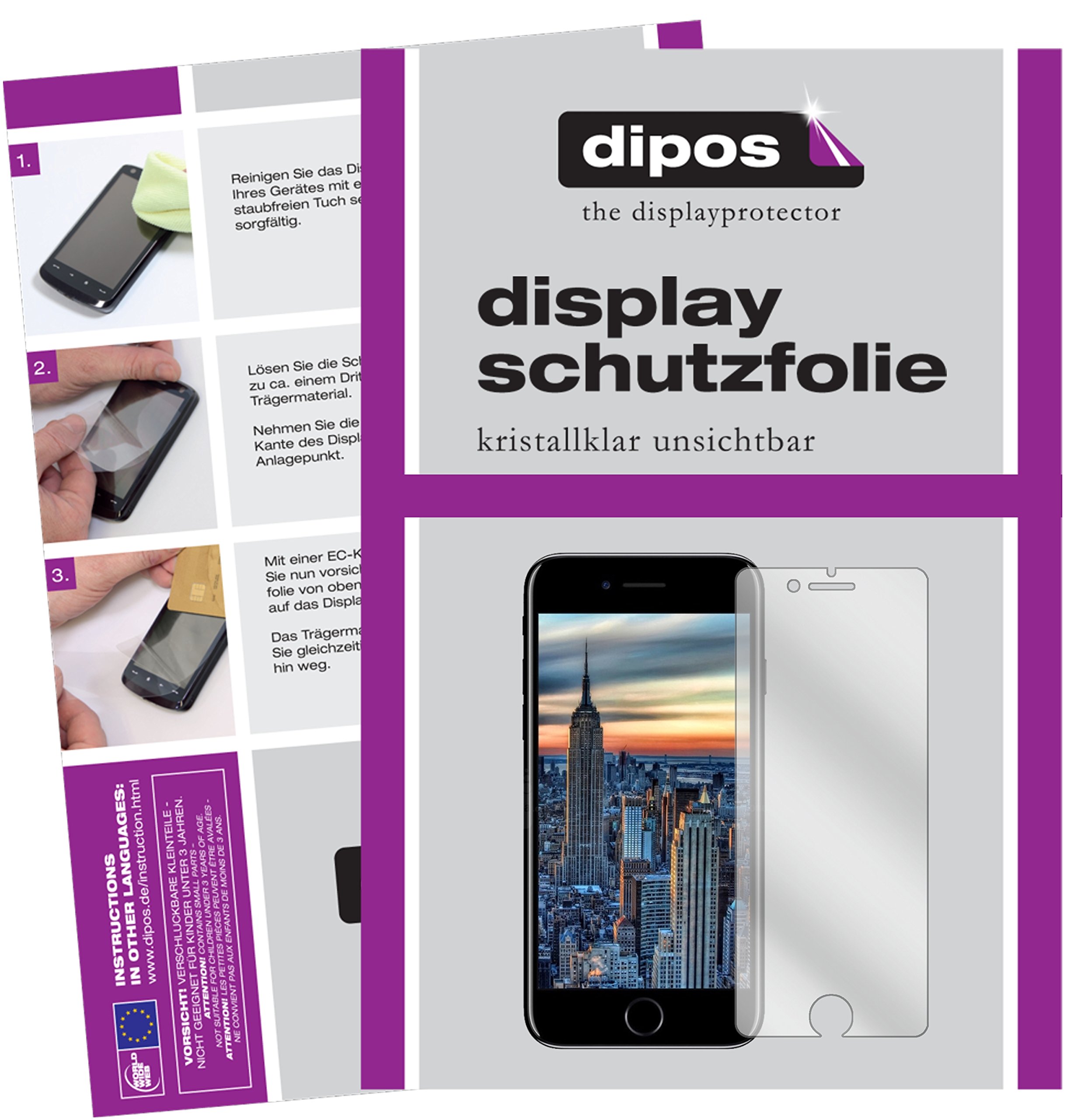 dipos I 5x Pellicola Protettiva antiriflesso compatibile con Apple iPhone SE (2022) Pellicola di Protezione