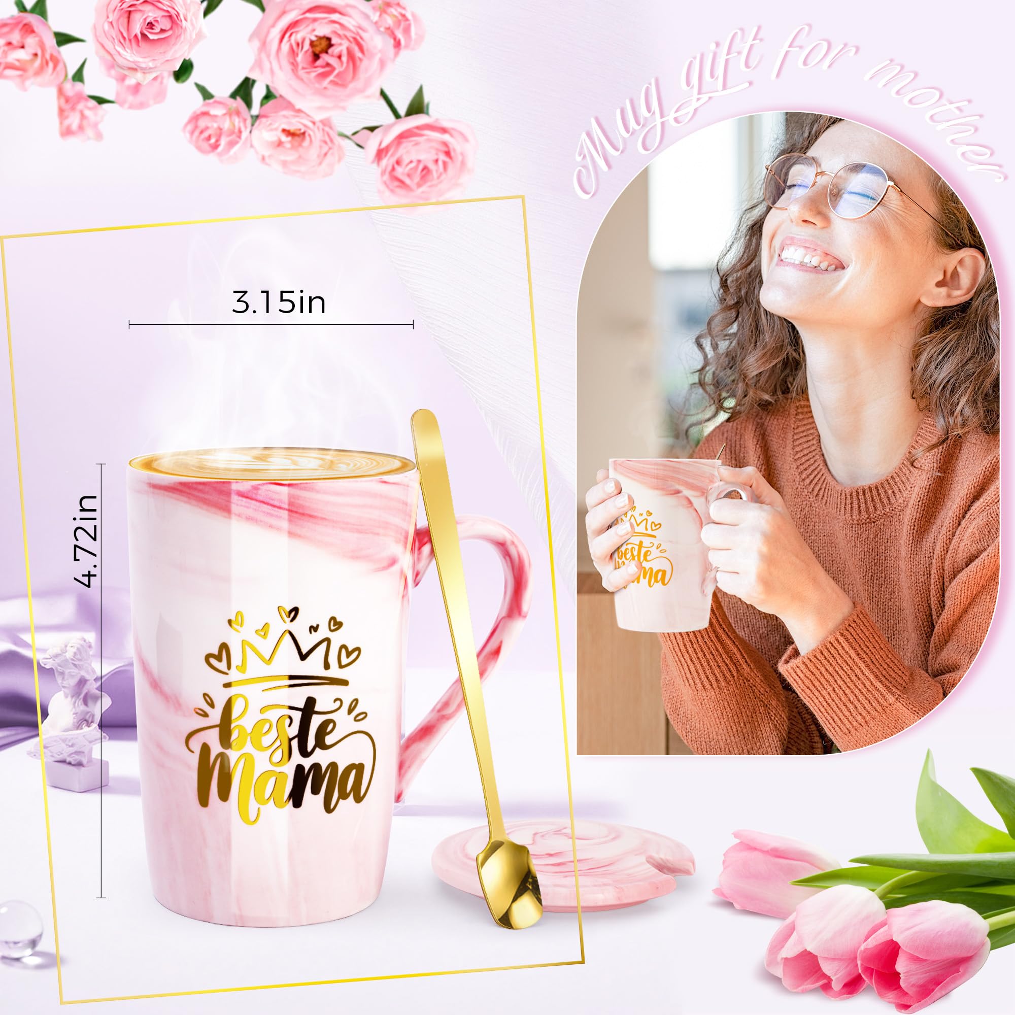 Coffret Cadeau Fête Des Mères BoriYa - Tasse Meilleure Maman + Produits Spa & Artisanat - Idée Cadeau Maman