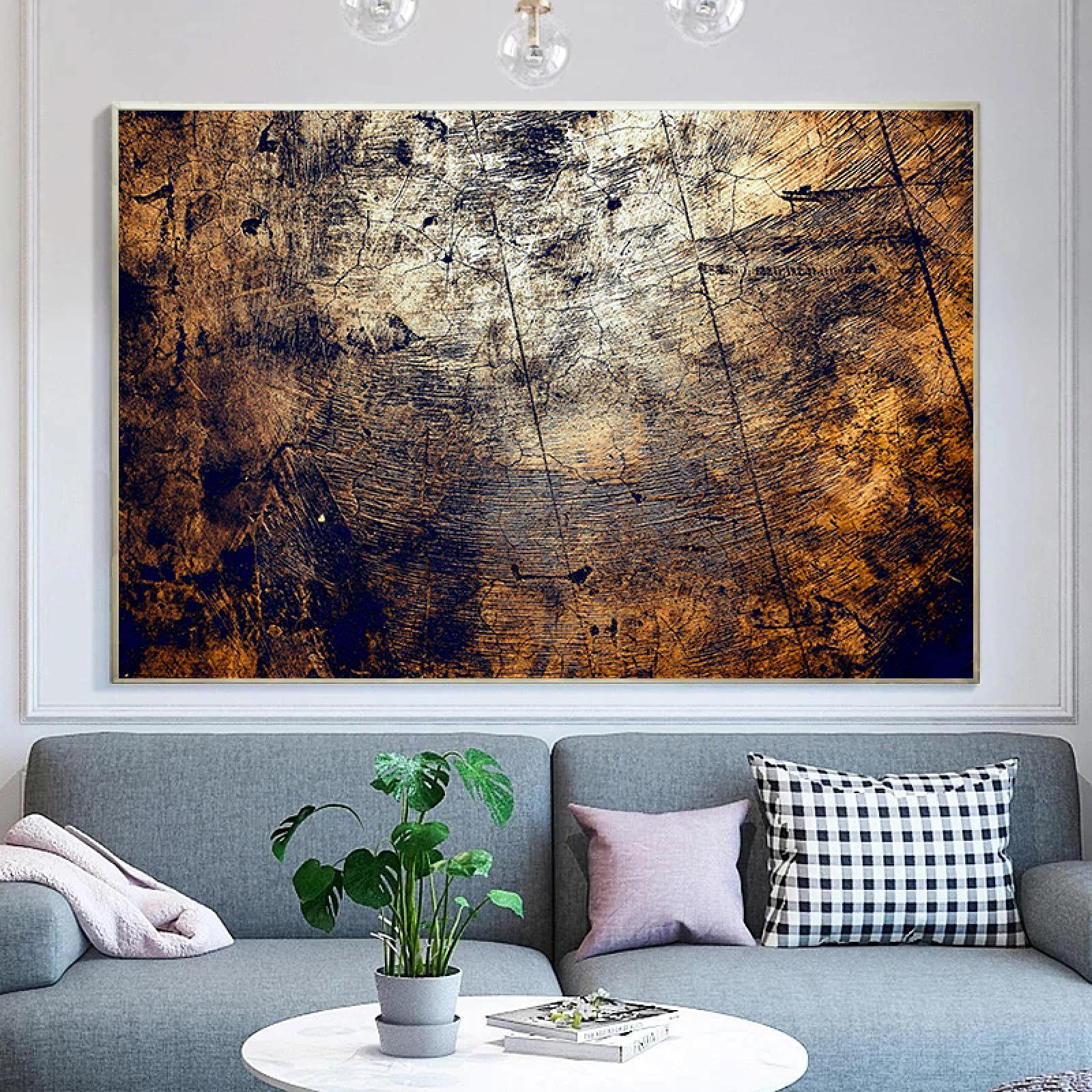 Carte du monde vintage affiche toile 60x80 cm pour déco salon chic - 8