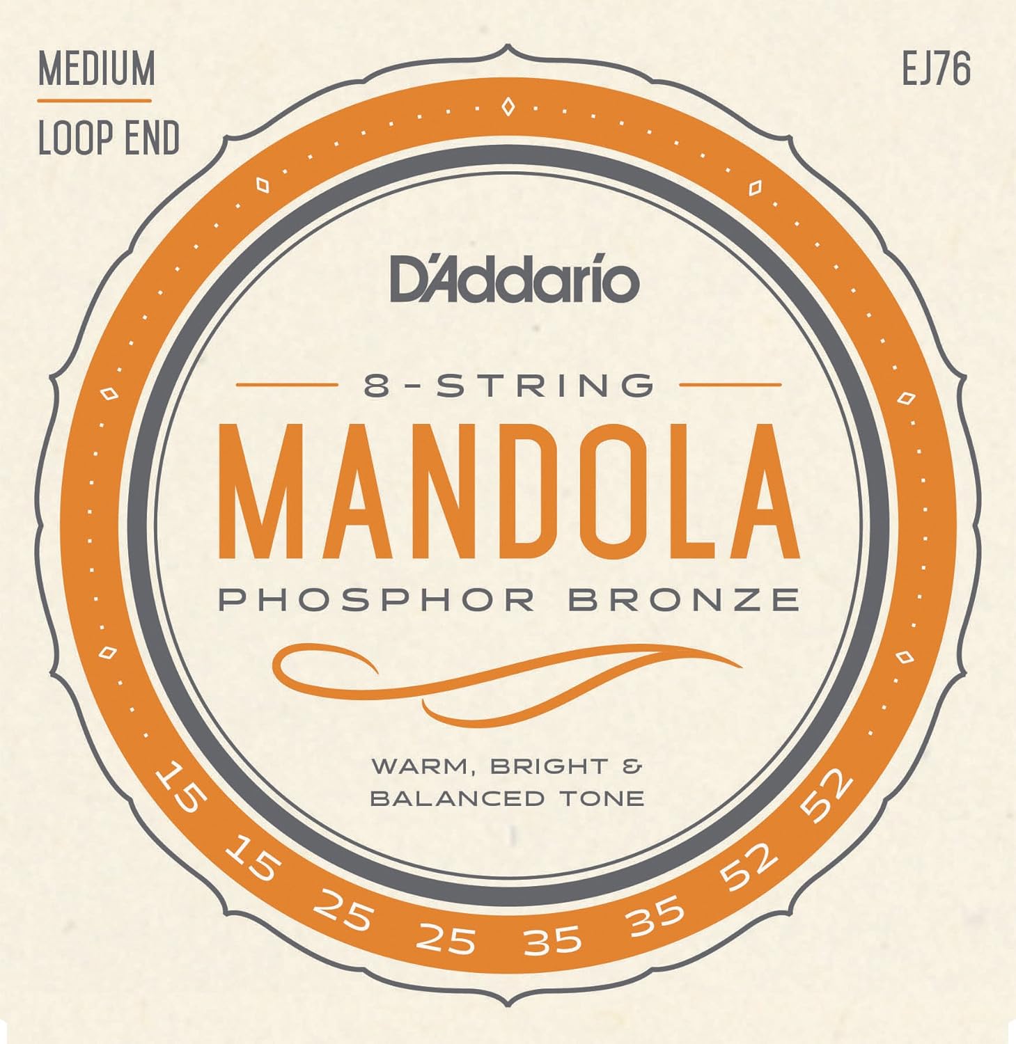 D'Addario J79 Copper Mandobass Strings, 49-130