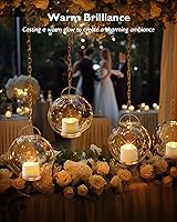 Vista 2 de Homemory 24 velas parpadeantes sin llama que funcionan con pilas, más de 200 horas de luces LED eléctricas falsas para decoración votiva, de mesa