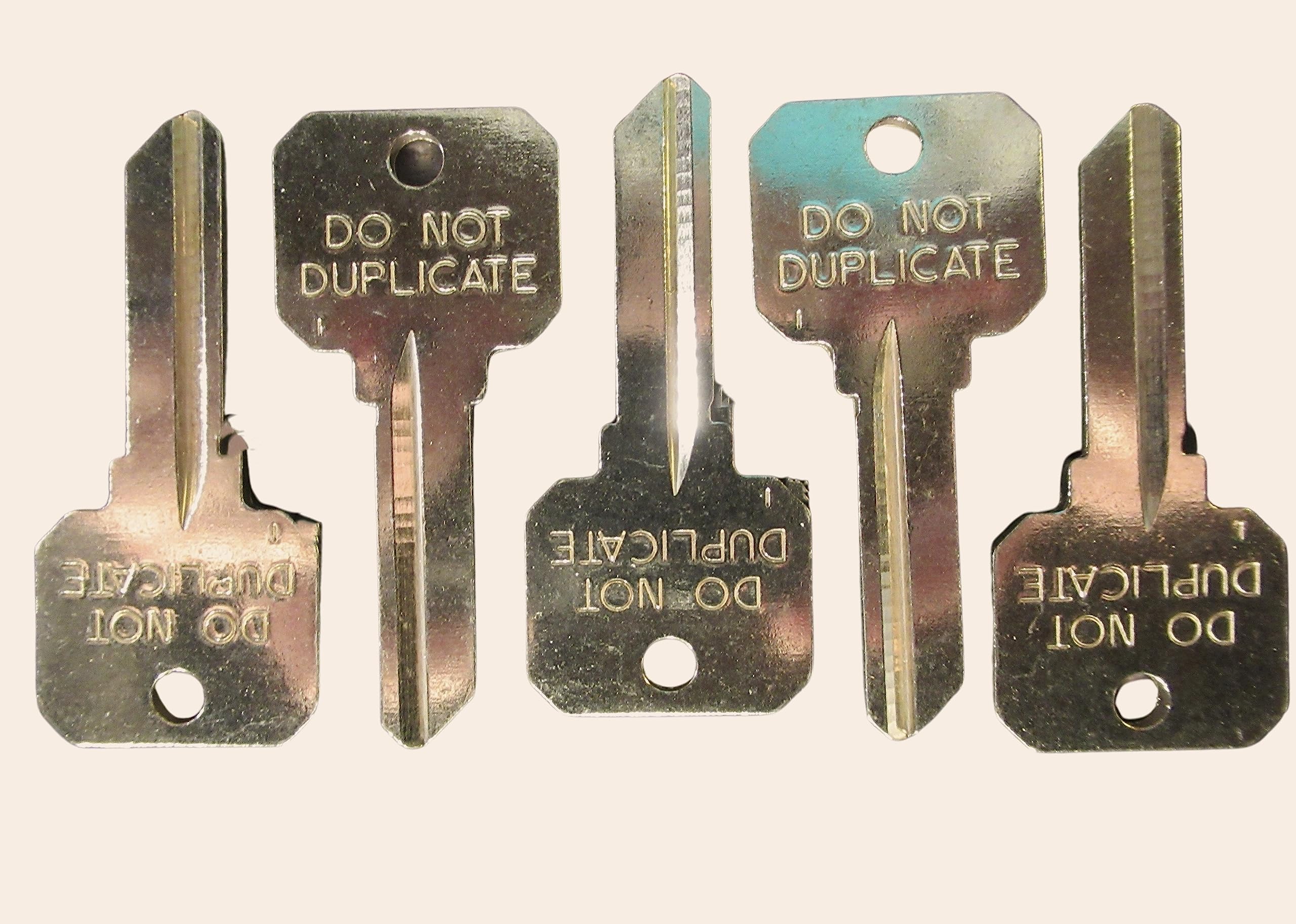 50-Pack Of KW1 DND (Do Not Duplicate) Key Blanks - 5-Pin For Restricted Keyways-599105