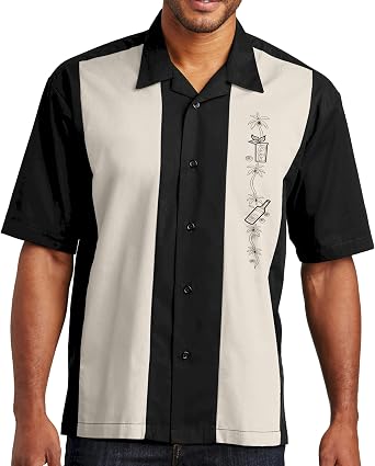 Mens Cuban Collar Short Sleeve Hawaiian 