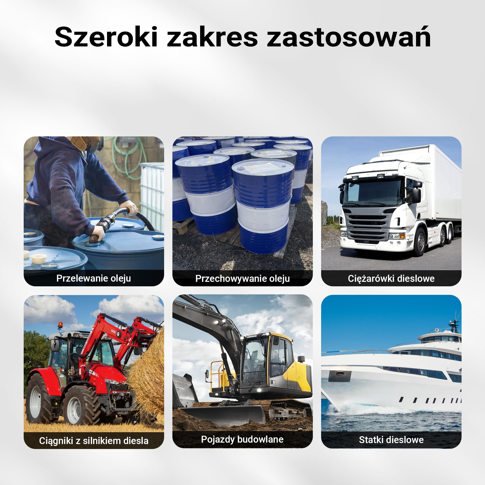 Wiltec Pompa do oleju napędowego i opałowego 550 W 60 l/min, samozasysająca z wbudowanym licznikiem cyfrowym, wężami i pistoletem