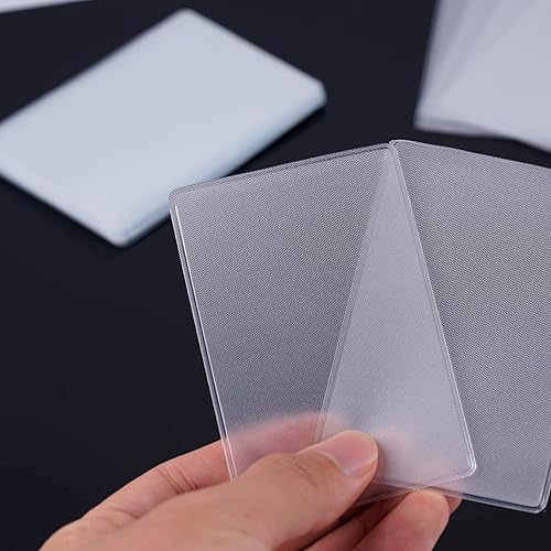 Miniatura 4 de 100 fundas protectoras para tarjetas de Medicare, PVC transparente, impermeable, tamaño de cartera, ranura para tarjeta de identificación,