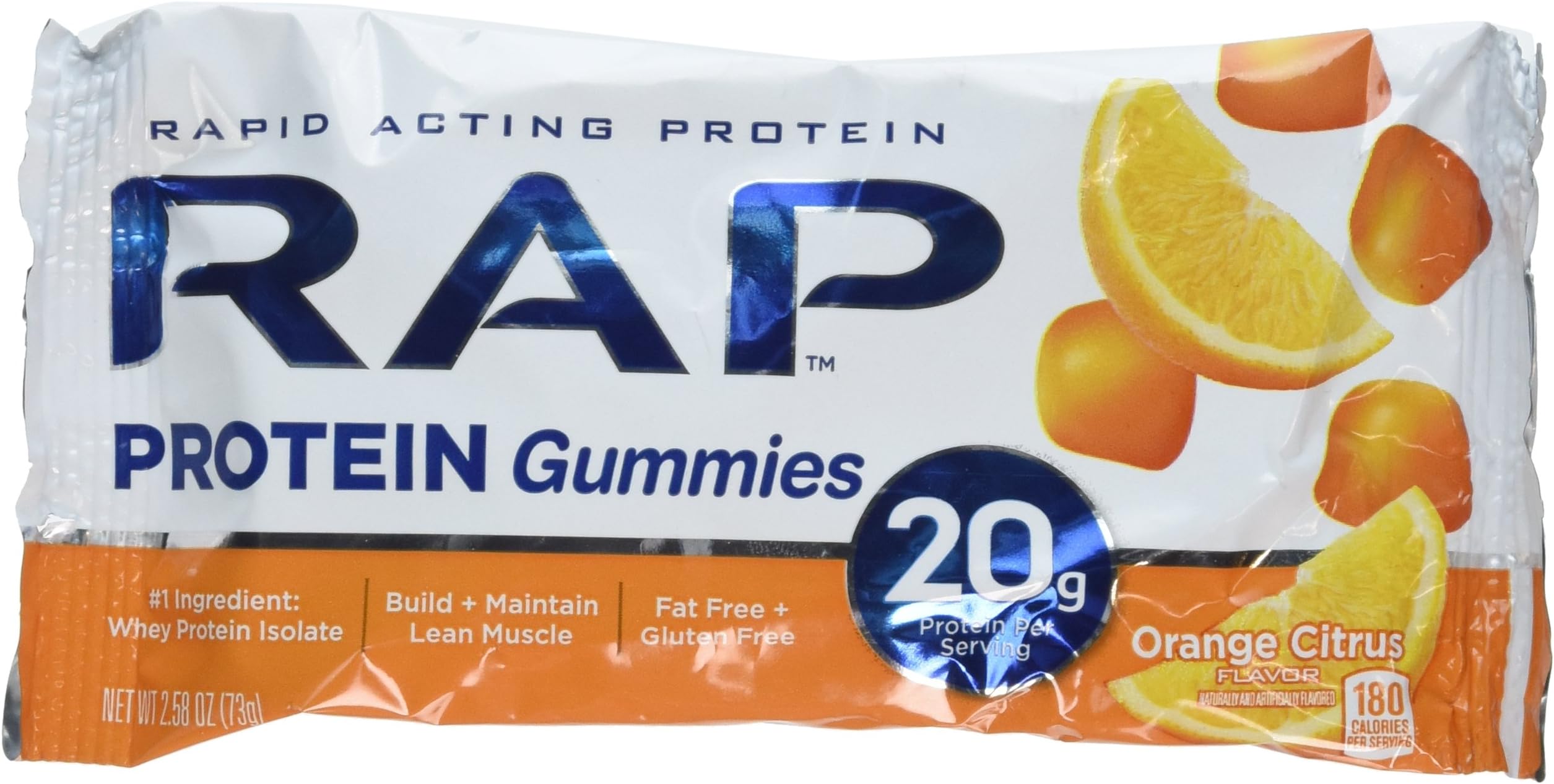 RAP Protein Gummies Citrus Flavor (Pack of 12)