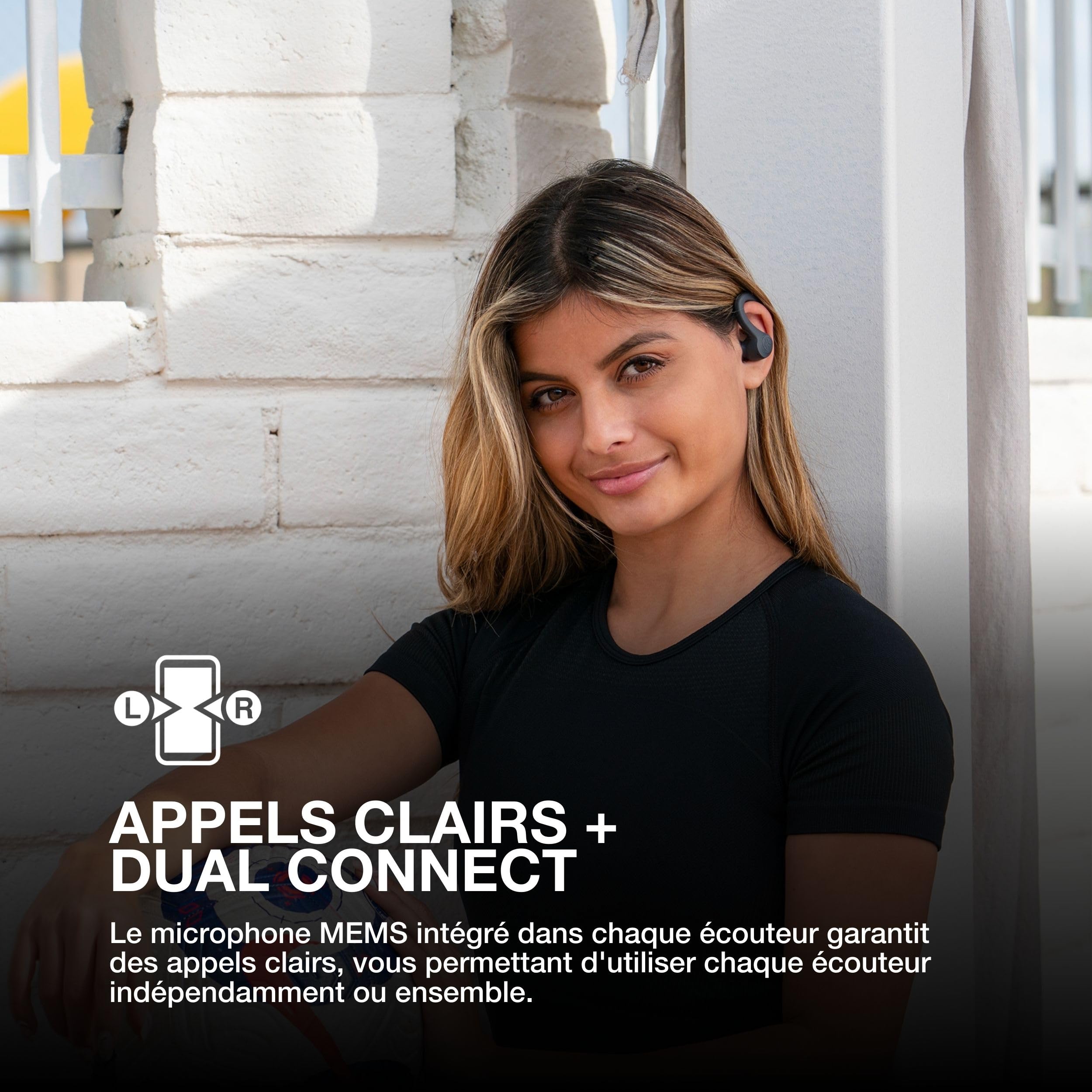 JLab Go Air Sport+ Écouteurs Bluetooth sans Fil Sport, Graphite | True Wireless, Oreillette 35h de Batterie, Indice d'Étanchéité IP55, Contrôle par Application