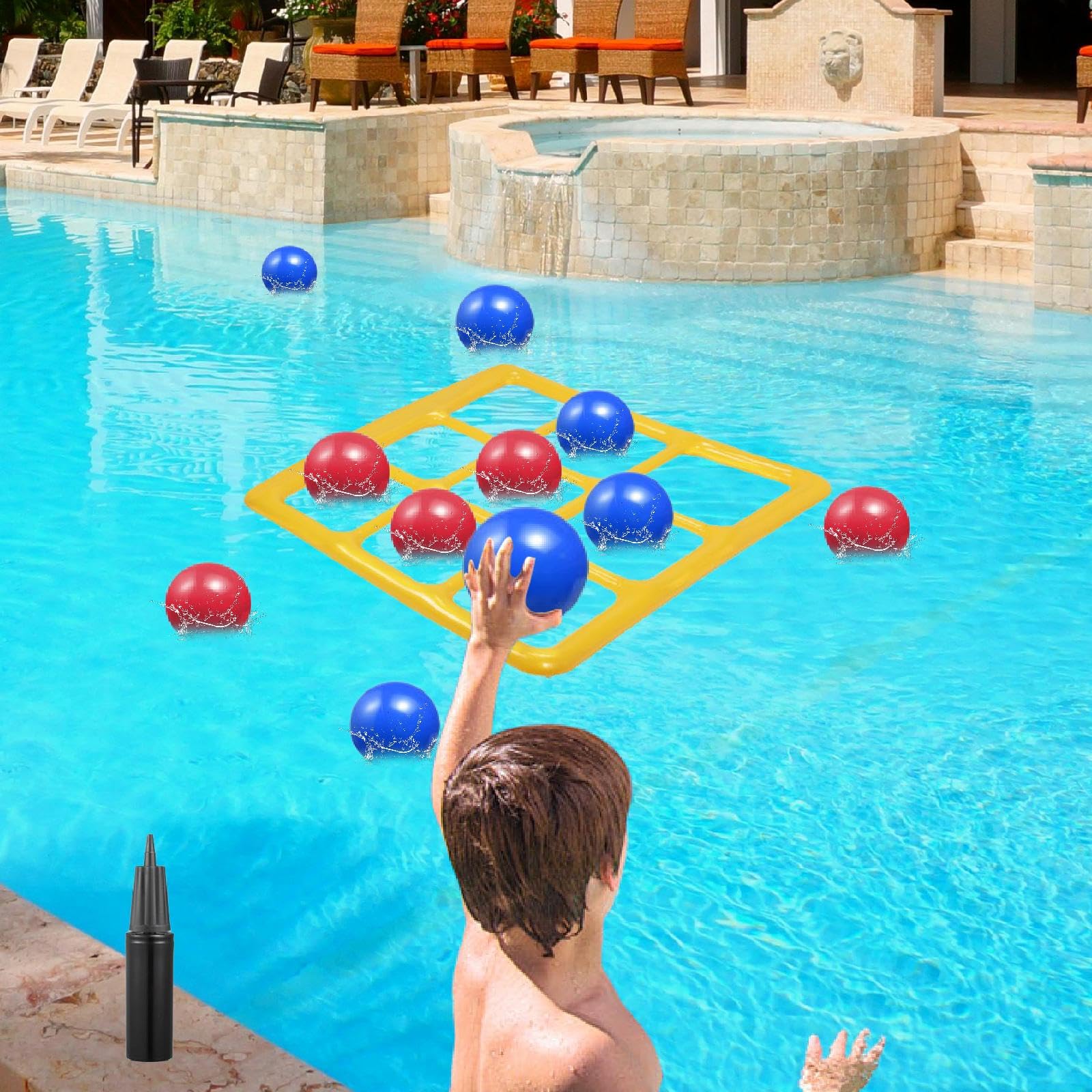 Gioco del Tris Giocattolo da Piscina Giocattolo Interattivo da Piscina per