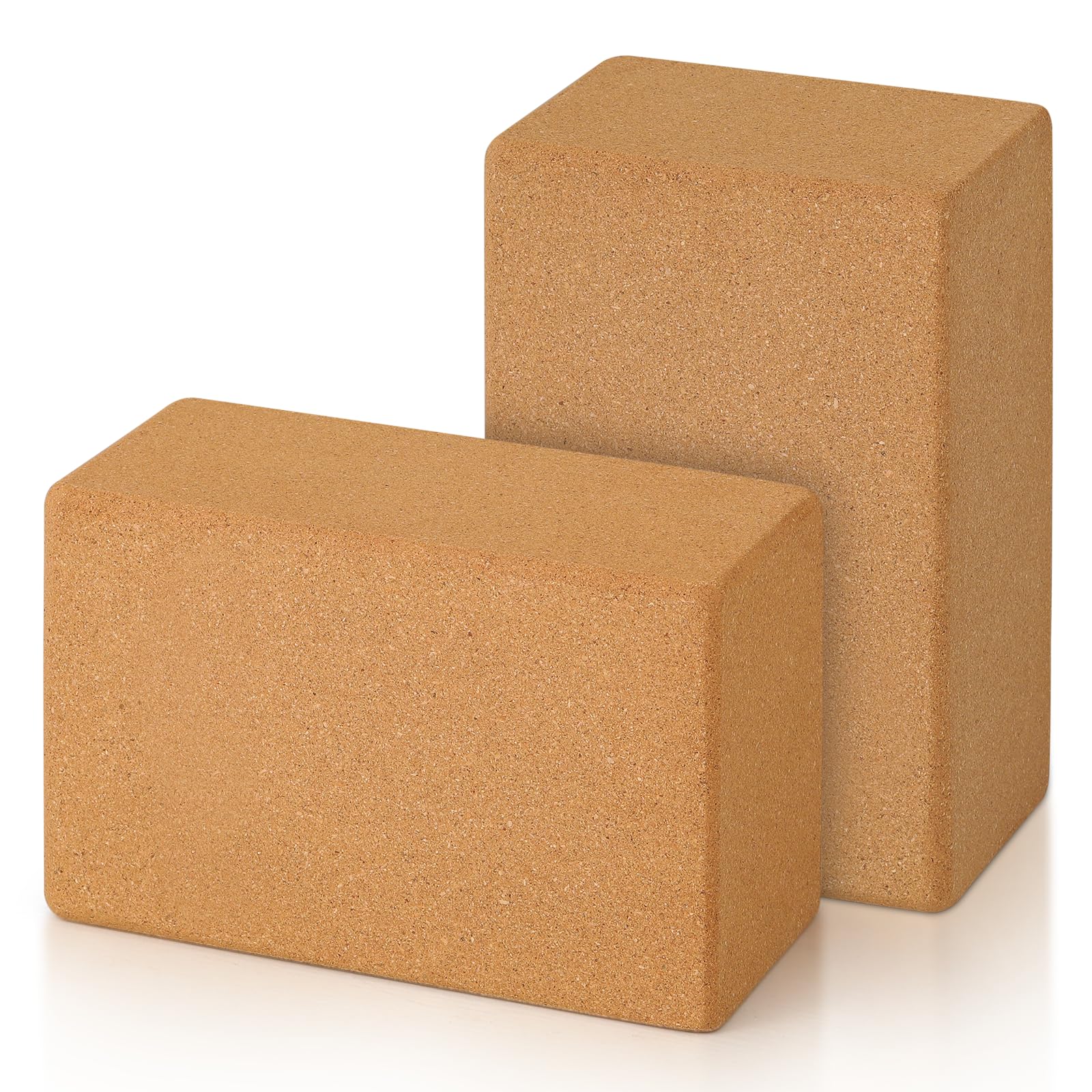 Generic Yoga Blocks Premium Cork Blocks, Lightweight Yoga Essentials for Yoga, Pilates, Stretching, 9