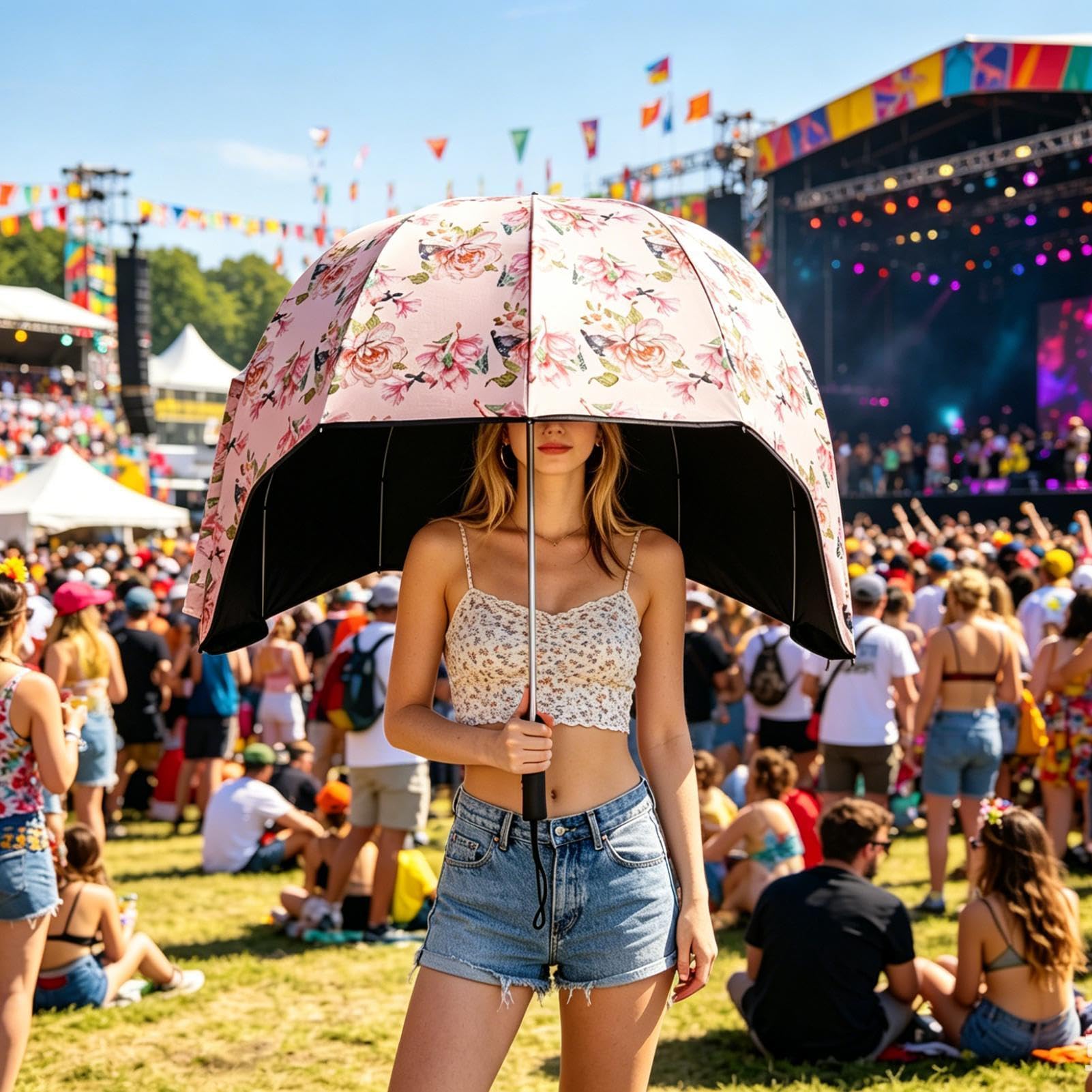 Genérico Parapluie portable Abri d'ombre en forme de casque