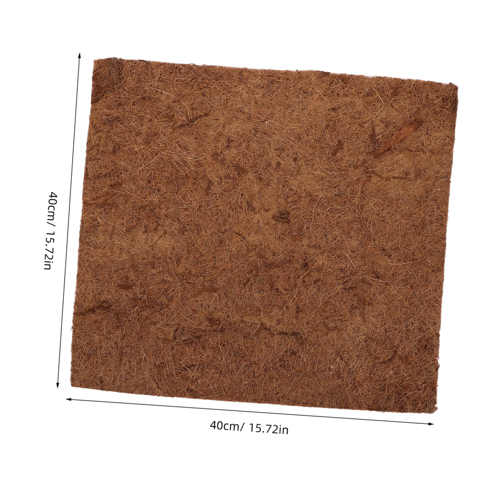 Tappetino per Terrario per Rettili, Set 4 Pezzi in Fibra di Cocco Marrone | Lucertola e Pollaio, Inserimento Semplice, Uso Versatile nel Recinto, Formato 4 Pezzi