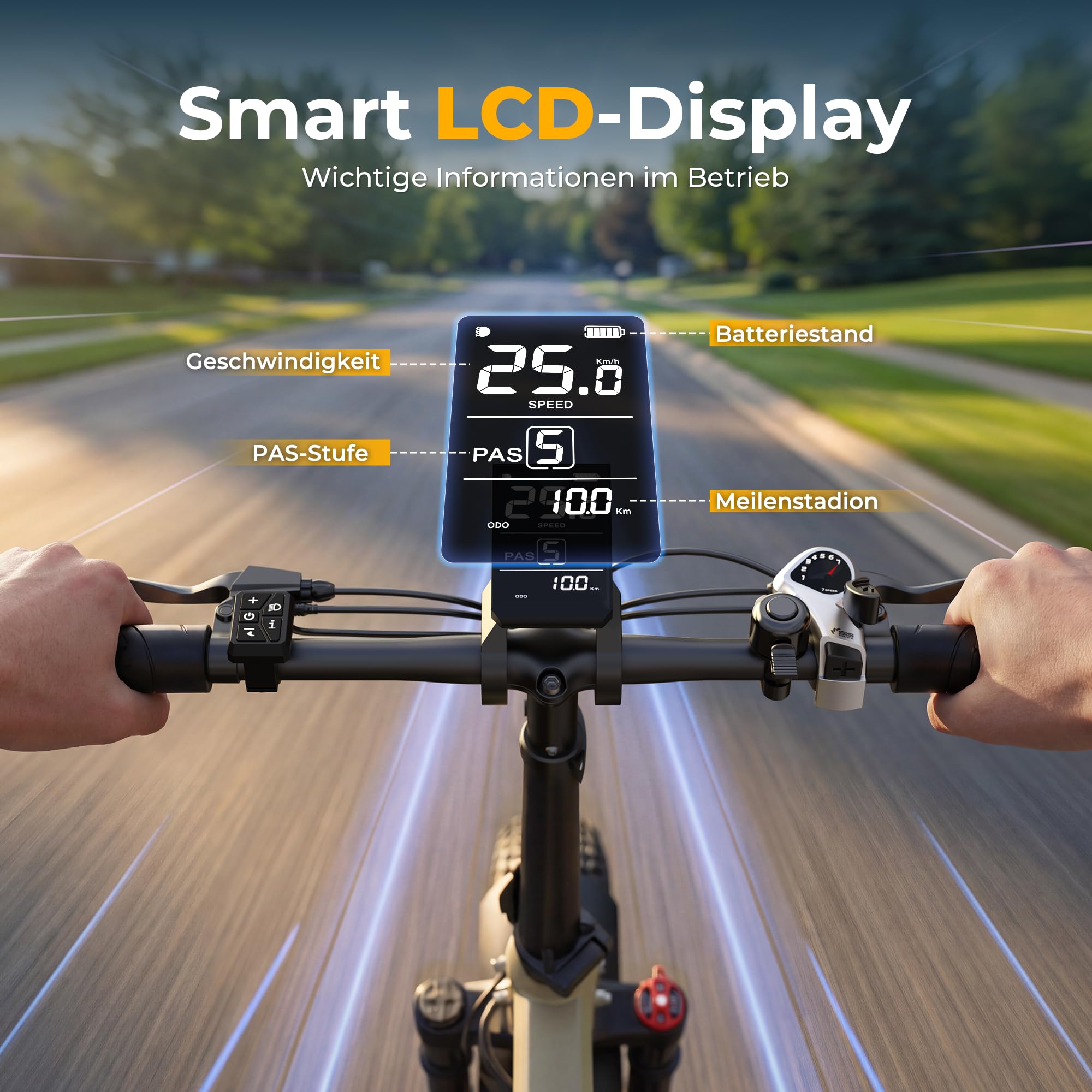 VARUN E Bike, 20 Zoll Elektrofahrräder mit 48V 13Ah (624Wh) Akku, bis 120KM Reichweite, 4.0 Fat tire Pedelec, StVZO, E-Bike Herren Damen mit 7-Gang für jedes Gelände, S20-1