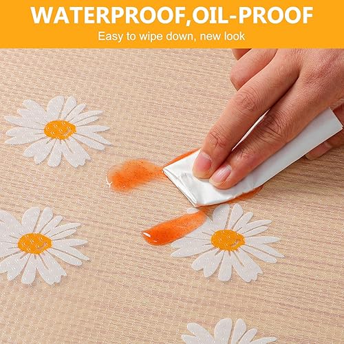 Miniatura 5 de Cooyes Revestimientos de estantes para armarios de cocina, revestimiento de cajón no adhesivo, forro impermeable para refrigerador, forro de alambre