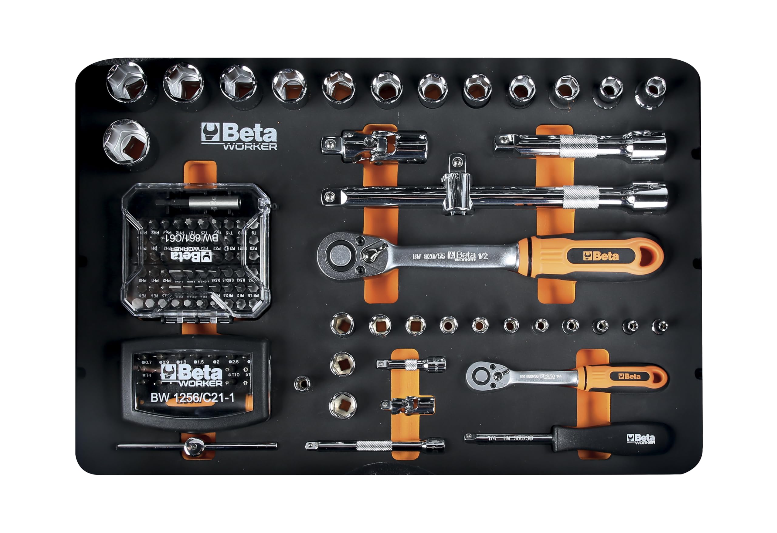 Beta BW 2056E - Valigia con assortimento di 163 utensili