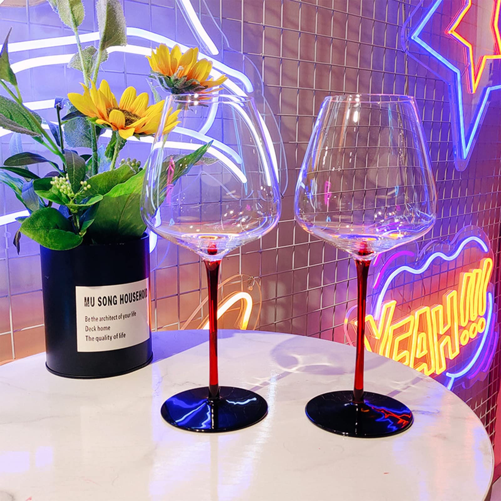 Bezołowiowa kryształowa karafka do wina, zestaw 700 ml, artykuły barowe, szklanki polecane przez sommelierów