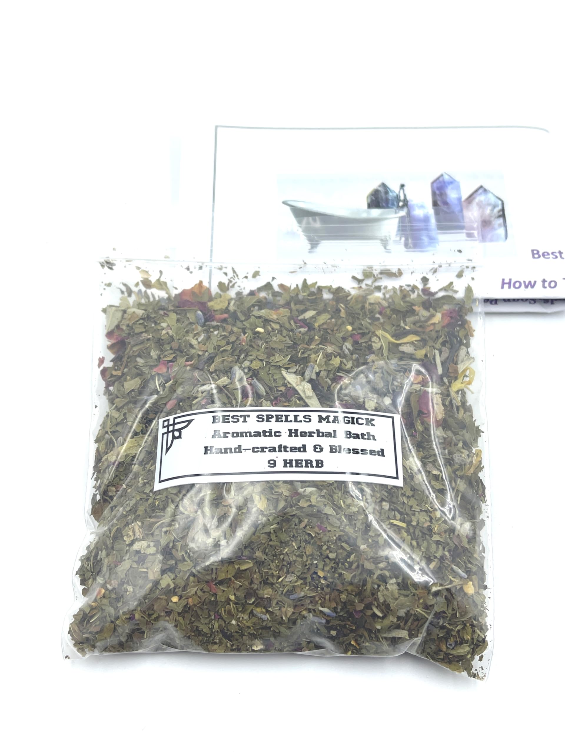 9 HERB Aromatic Bath/Purification & Spiritual Cleansing by Best Spells Magick/Wicca Hoodoo Voodo Paganism