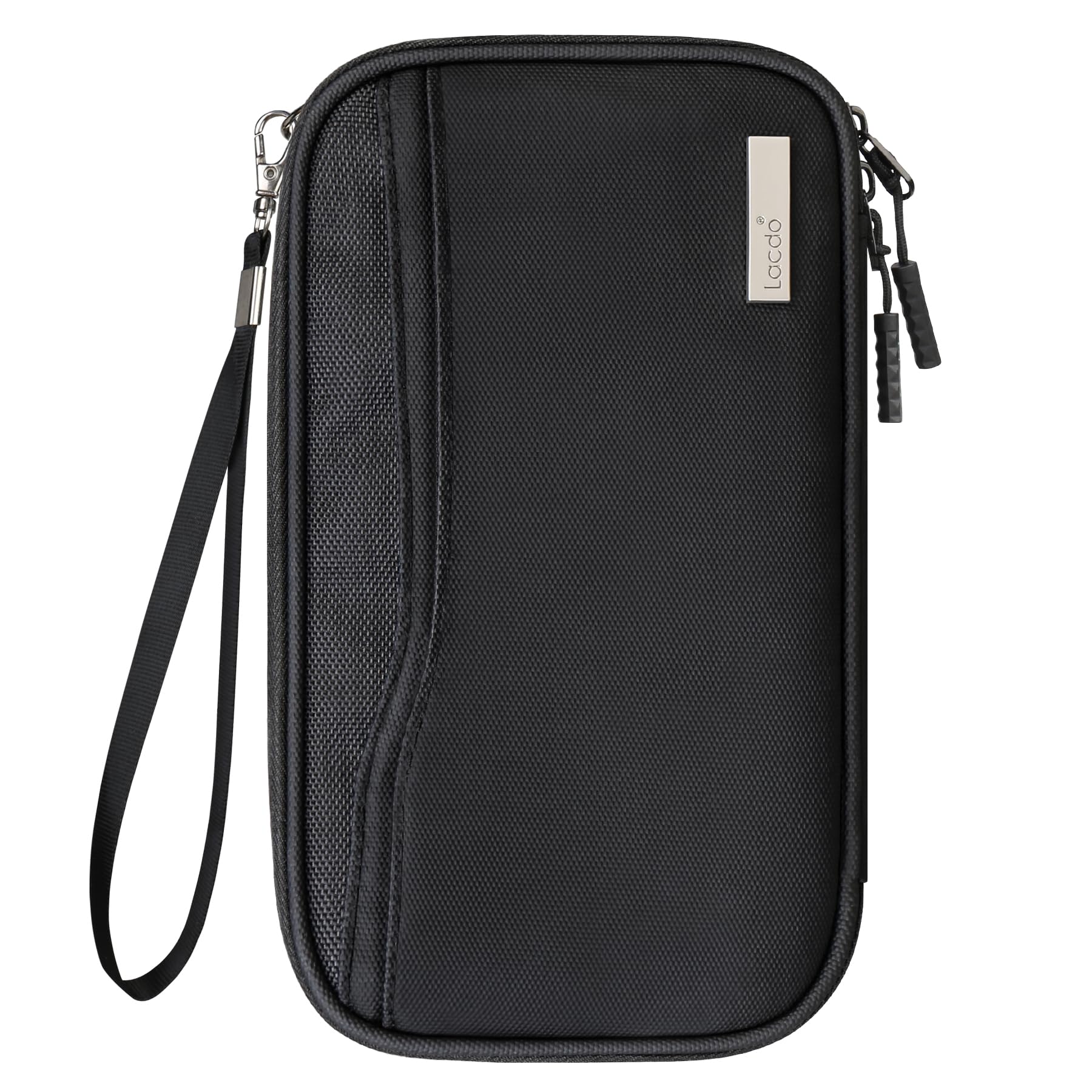 Lacdo Passport Holder Family Wallet Men Women Travel Essentials Document Organizer Credit Cards Case