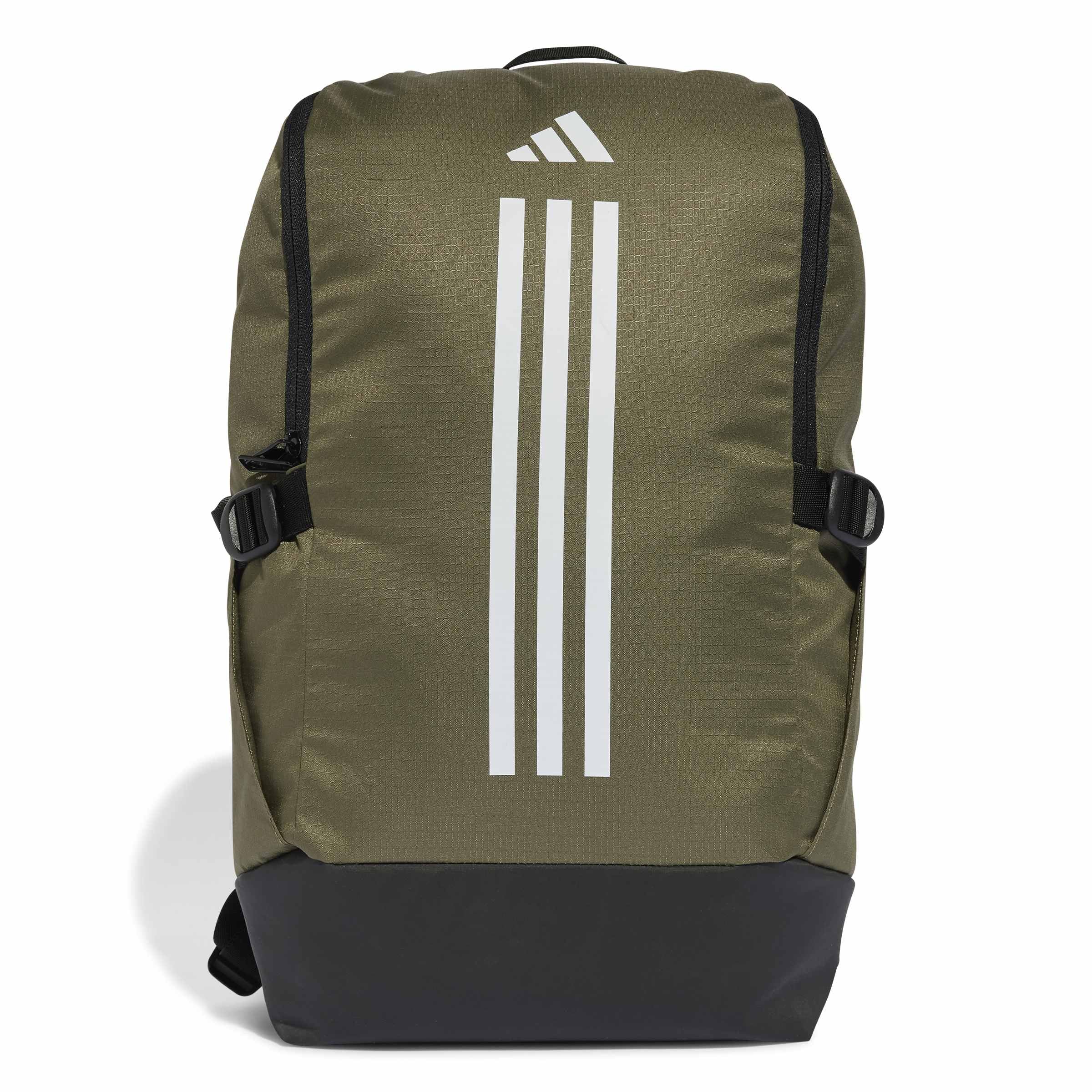 adidas Unisex Backpack, olive strata/WHITE, One Size
